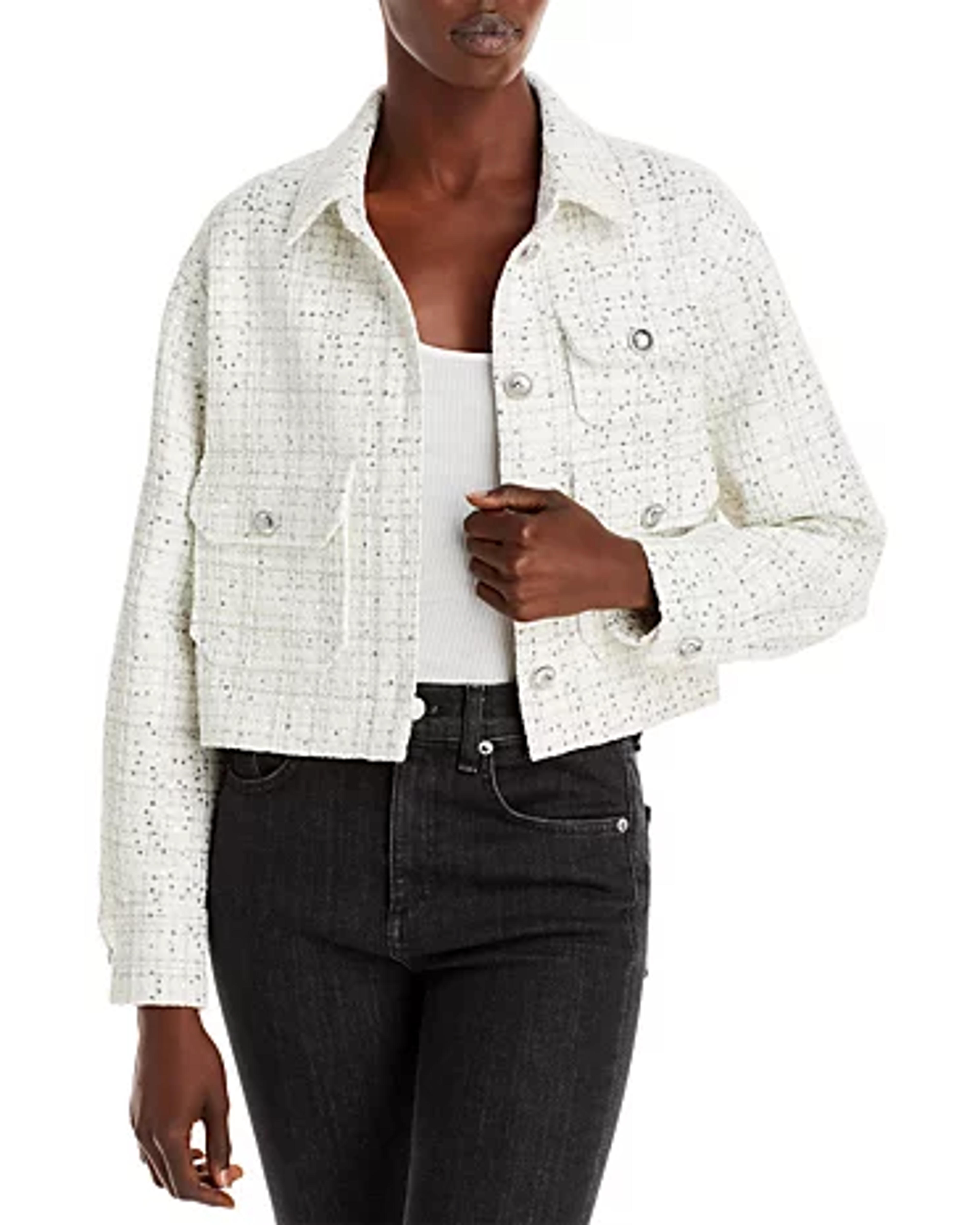 Maje Sequined Check Jacket - 150th Anniversary Exclusive | Bloomingdale's
