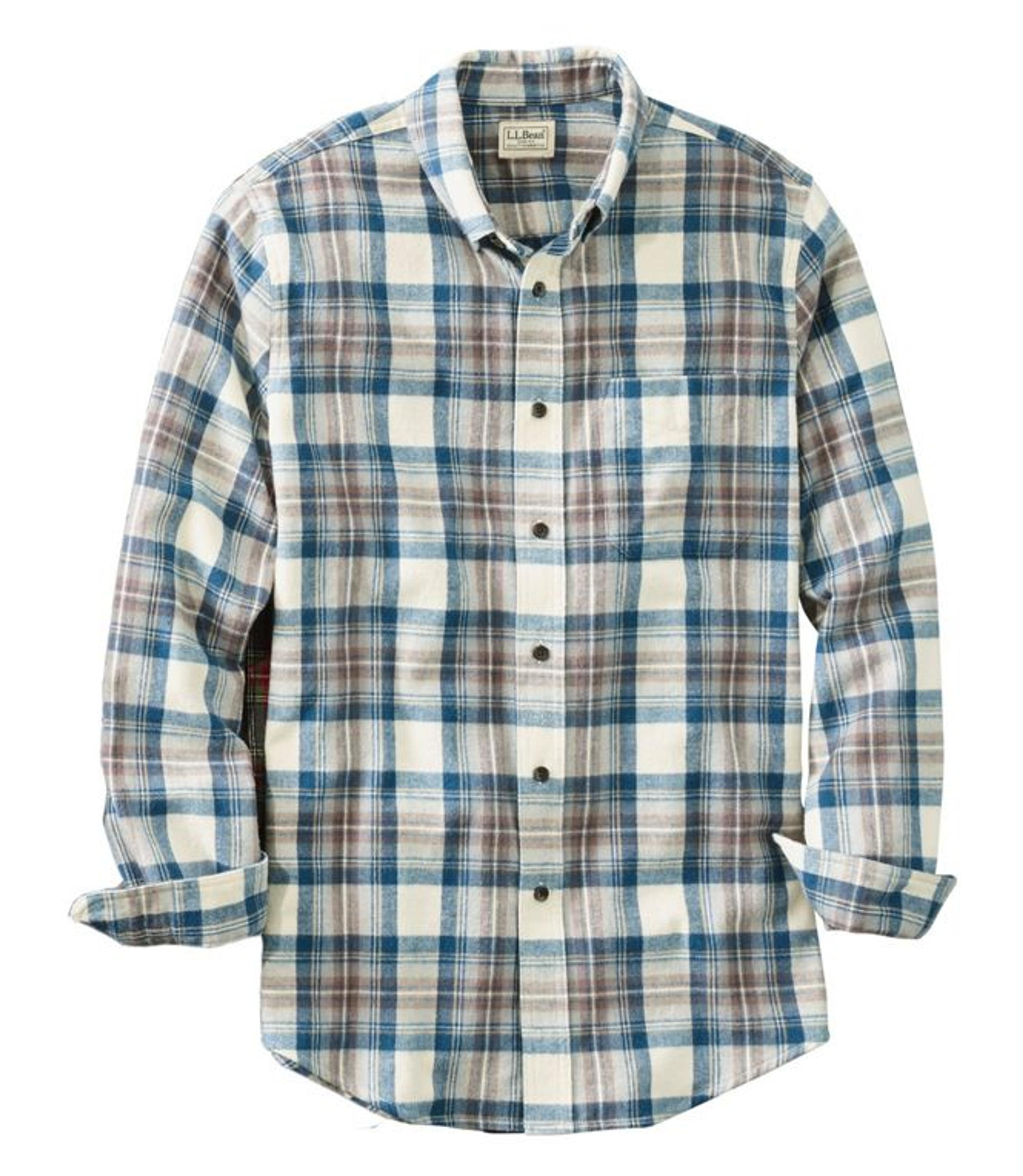 Men's Scotch Plaid Flannel Shirt, Slim Fit | Casual Button-Down Shirts at L.L.Bean