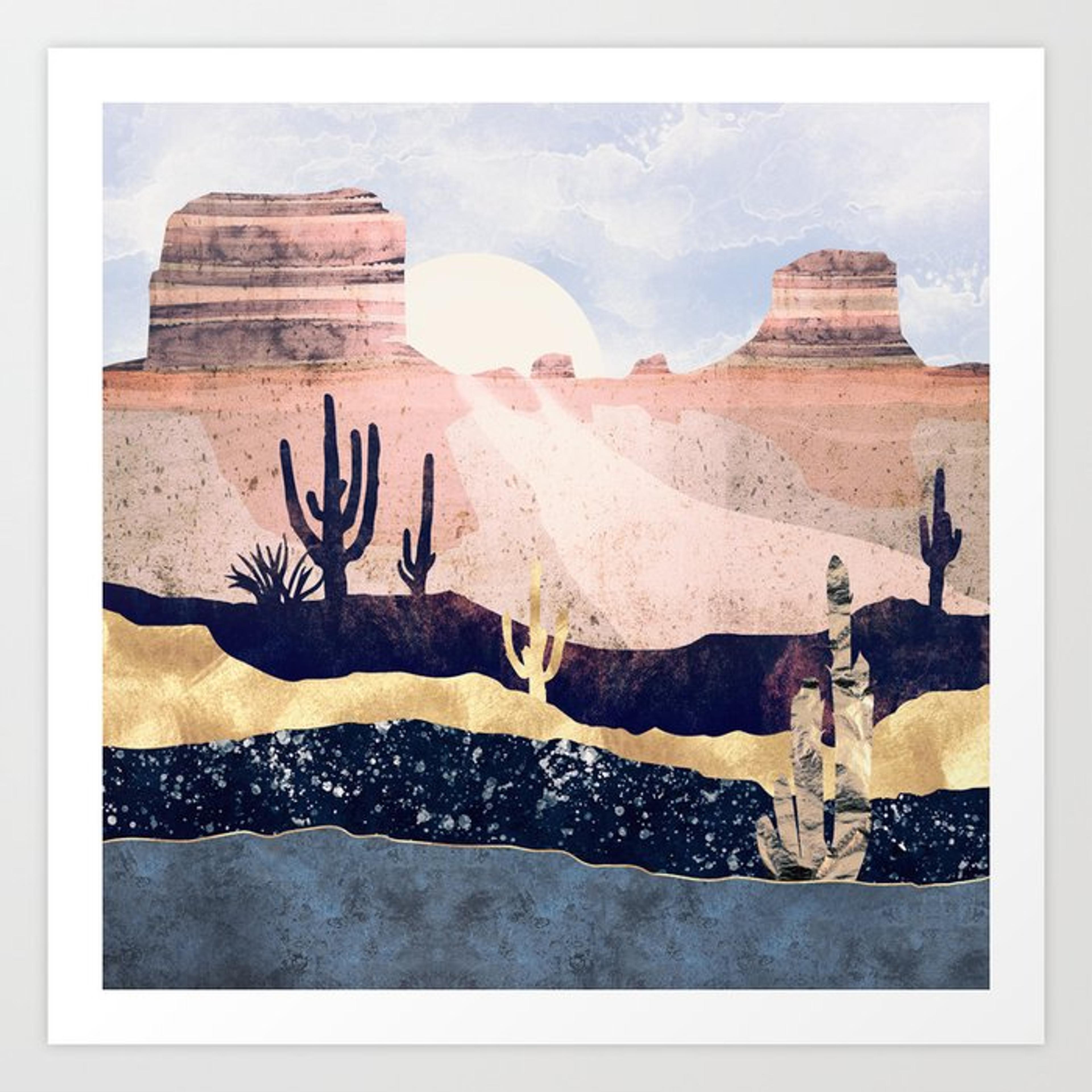 Autumn Desert Art Print by SpaceFrogDesigns | Society6