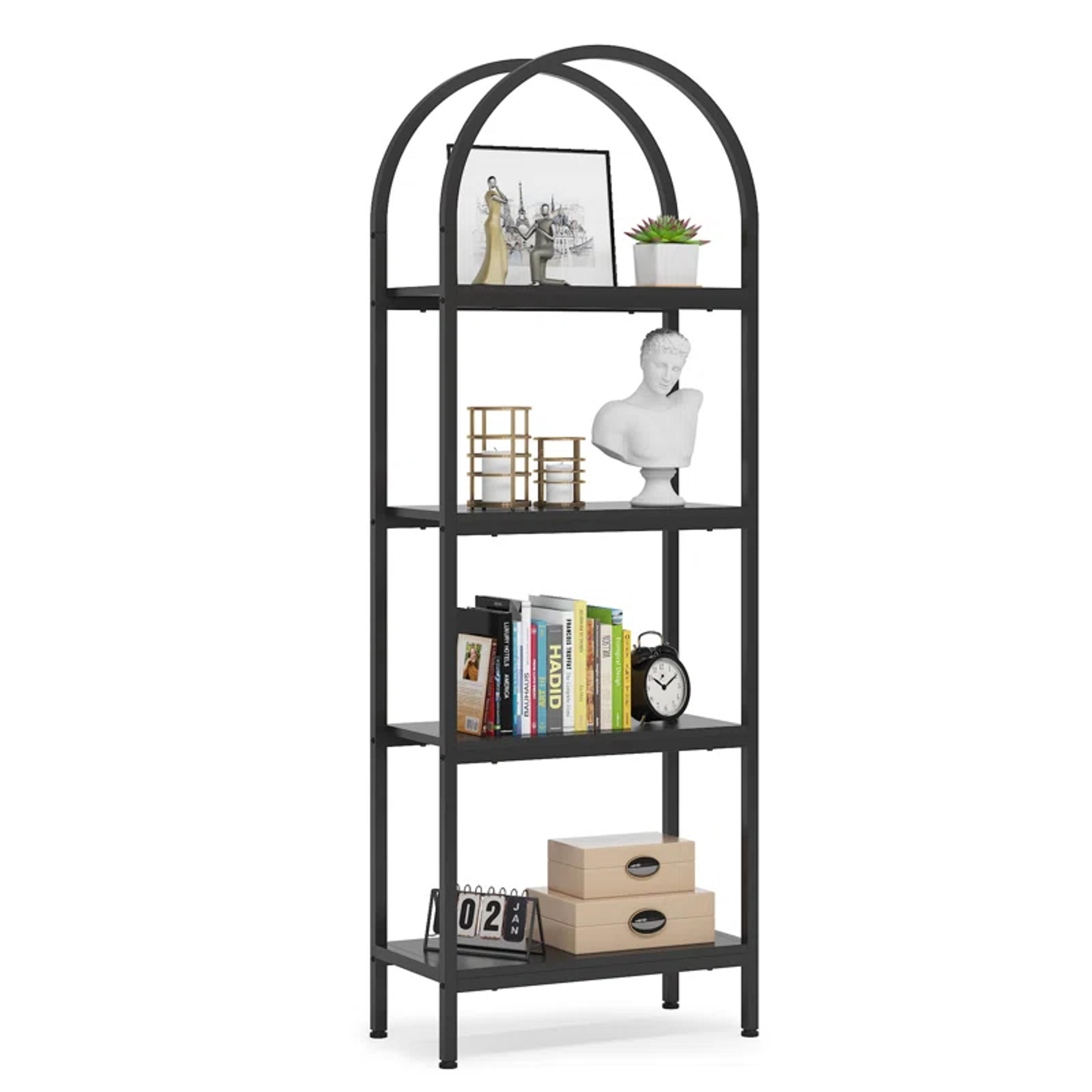 Owensby Steel Etagere Bookcase