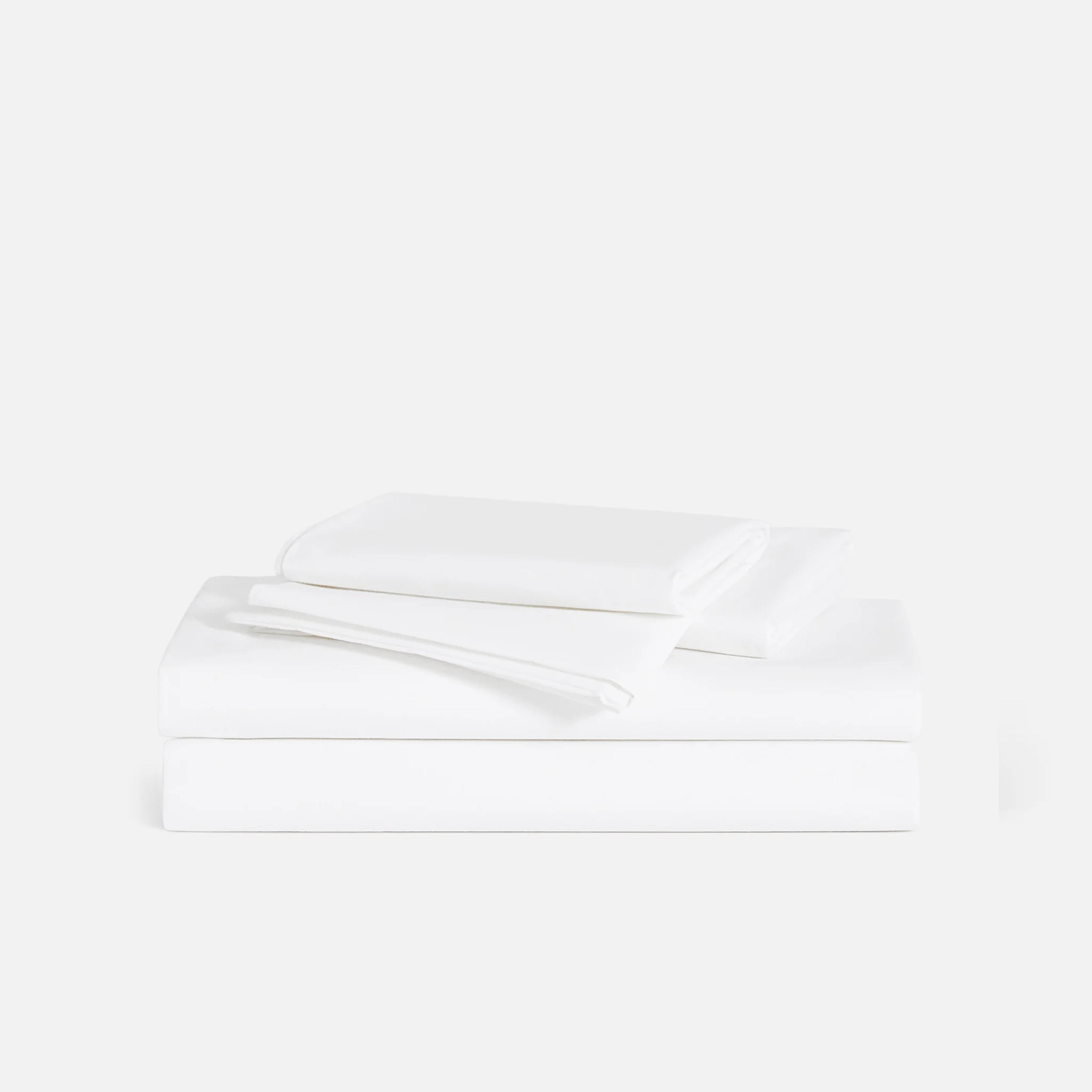 Luxe Core Sheet Set - Full / Solid White