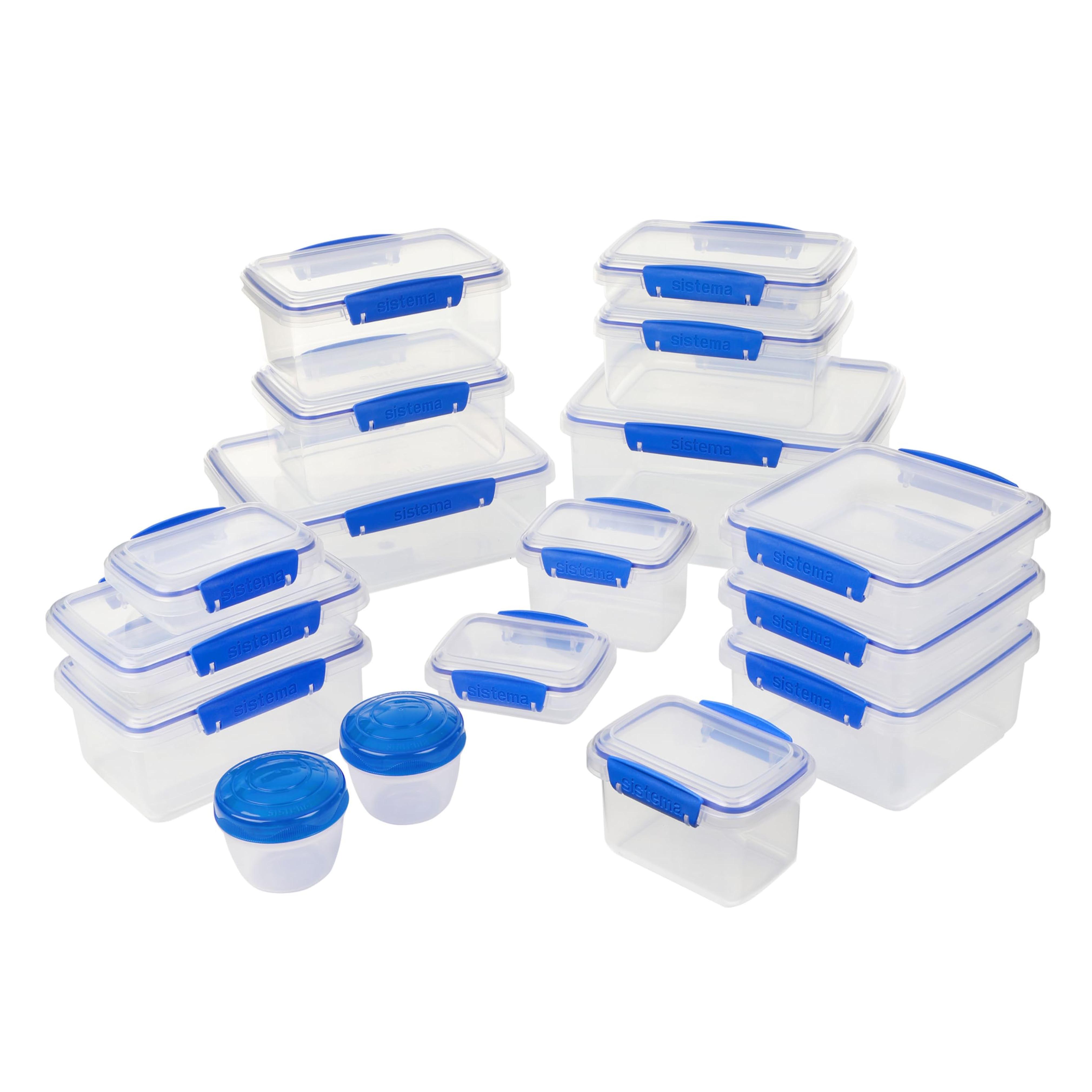 Sistema KLIP IT Collection Food Storage Containers, 34-Piece Set,Blue