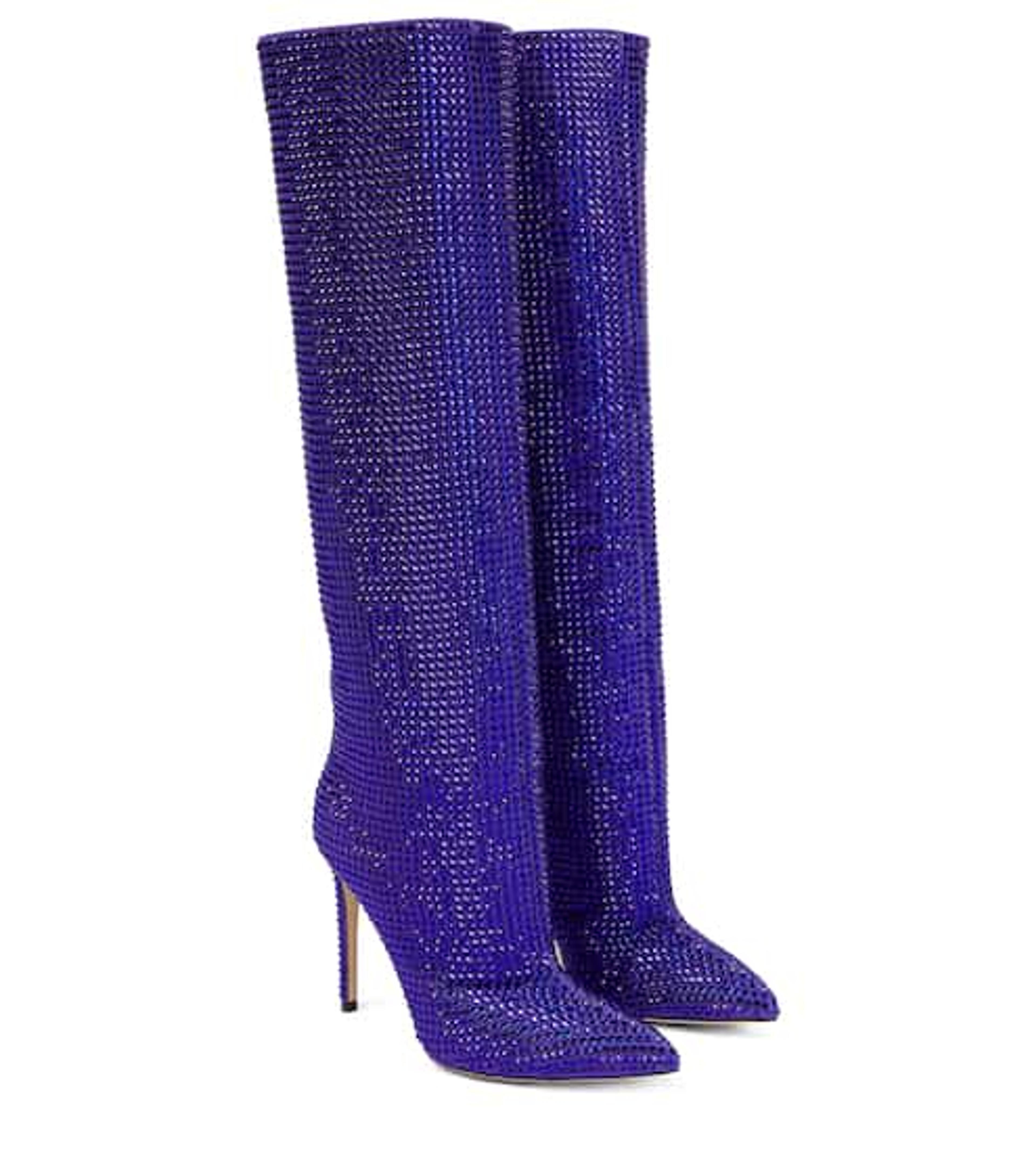 Paris Texas - Holly embellished knee-high boots | Mytheresa