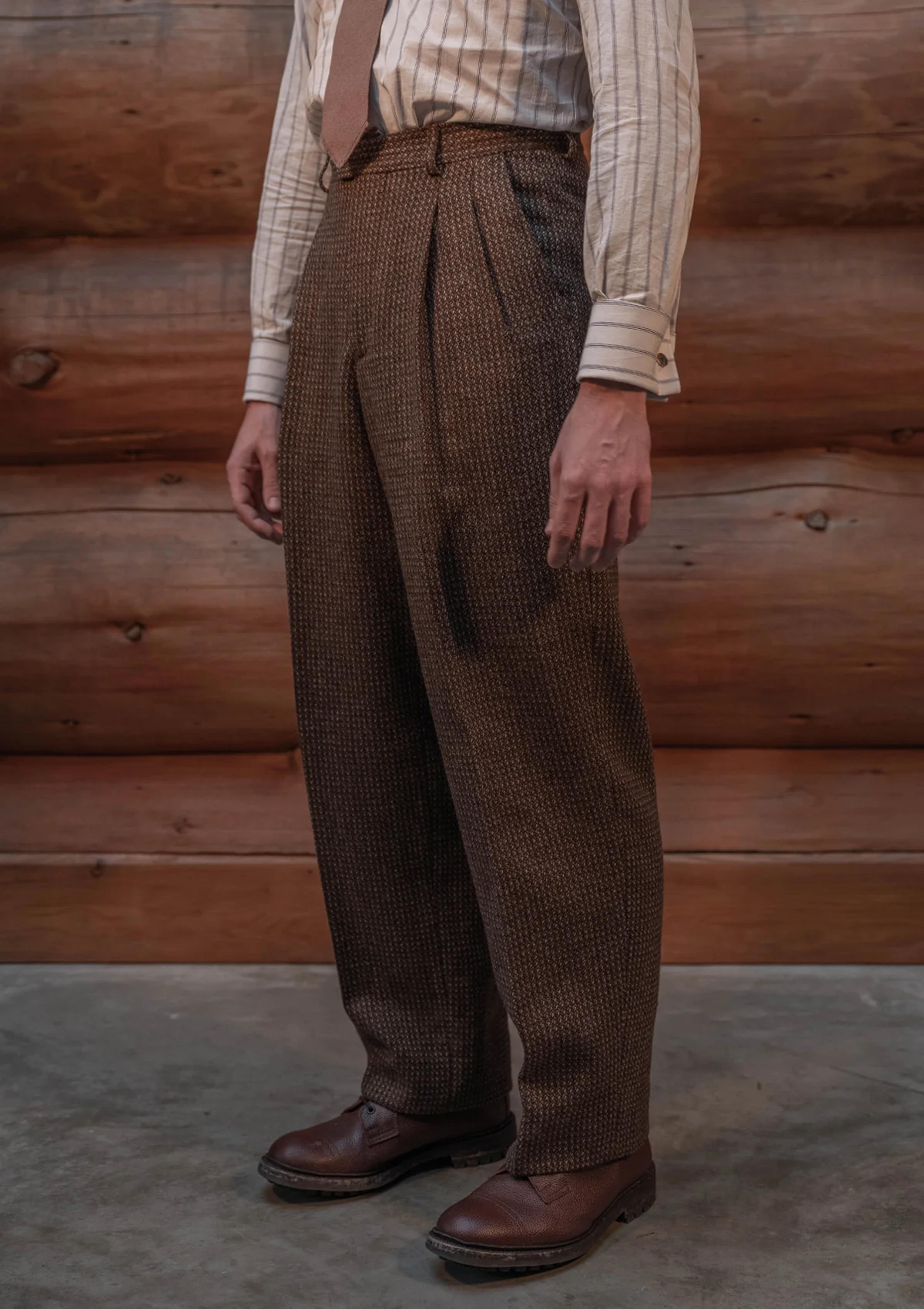 Woodrow Clark Trousers - Barleycorn Tweed