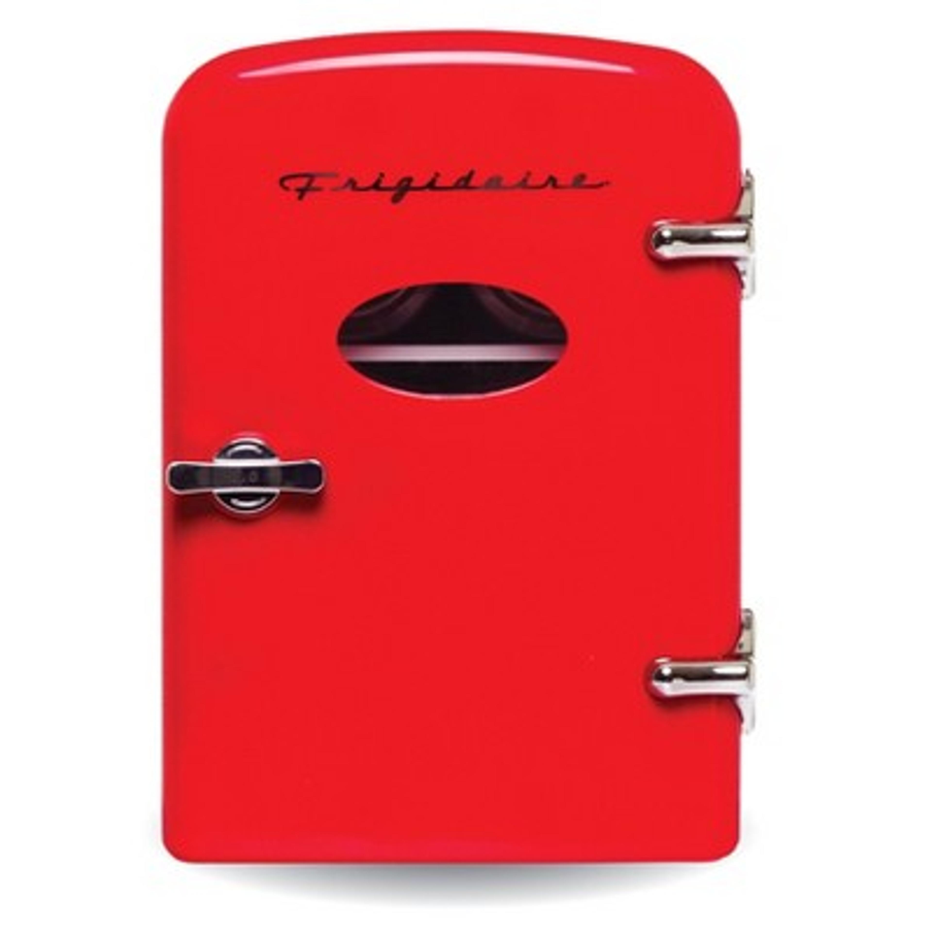 Frigidaire 6-Can Mini Retro Beverage Fridge - Red