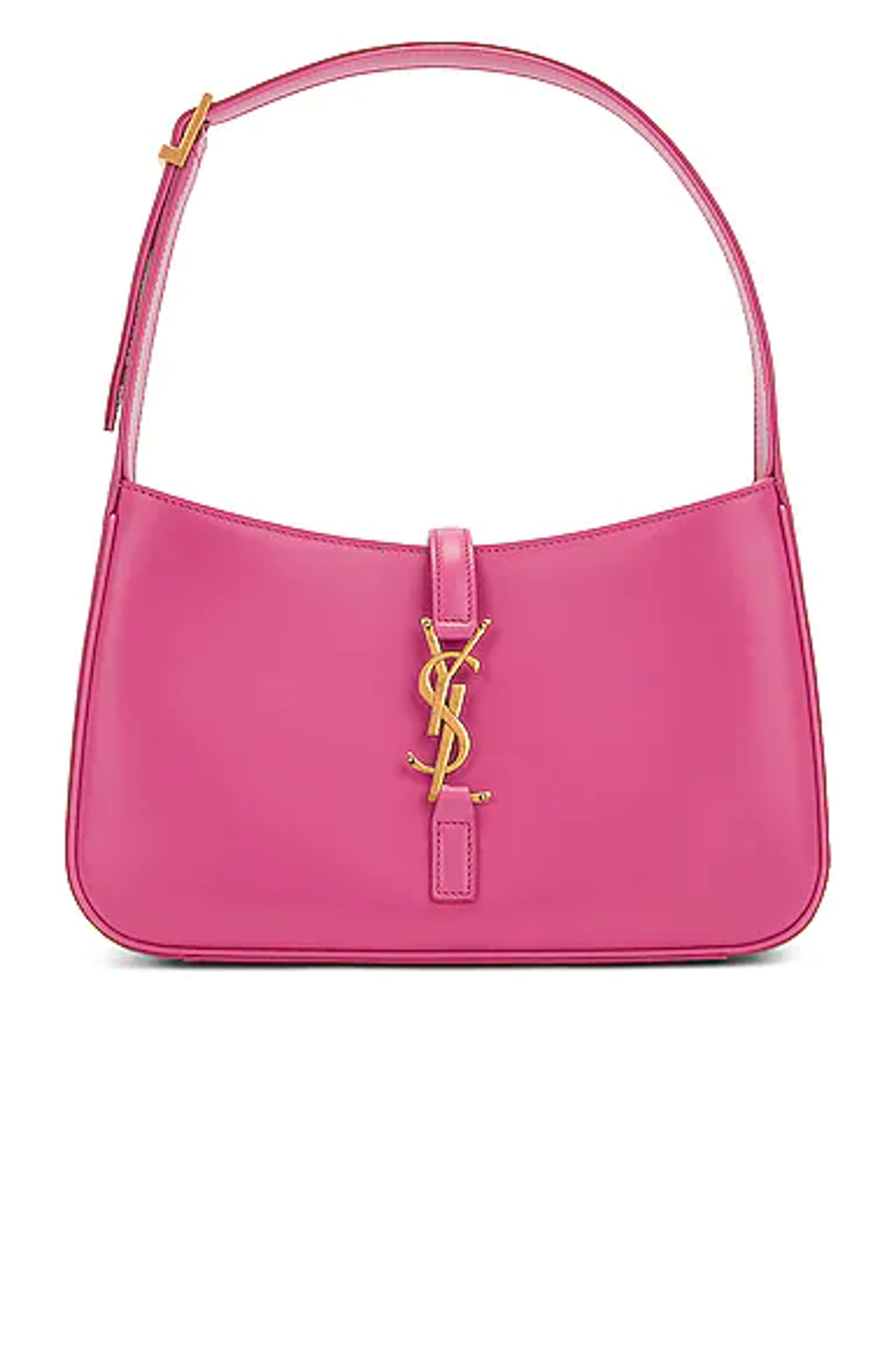 Saint Laurent Le 5A7 Hobo Bag in Bubblegum