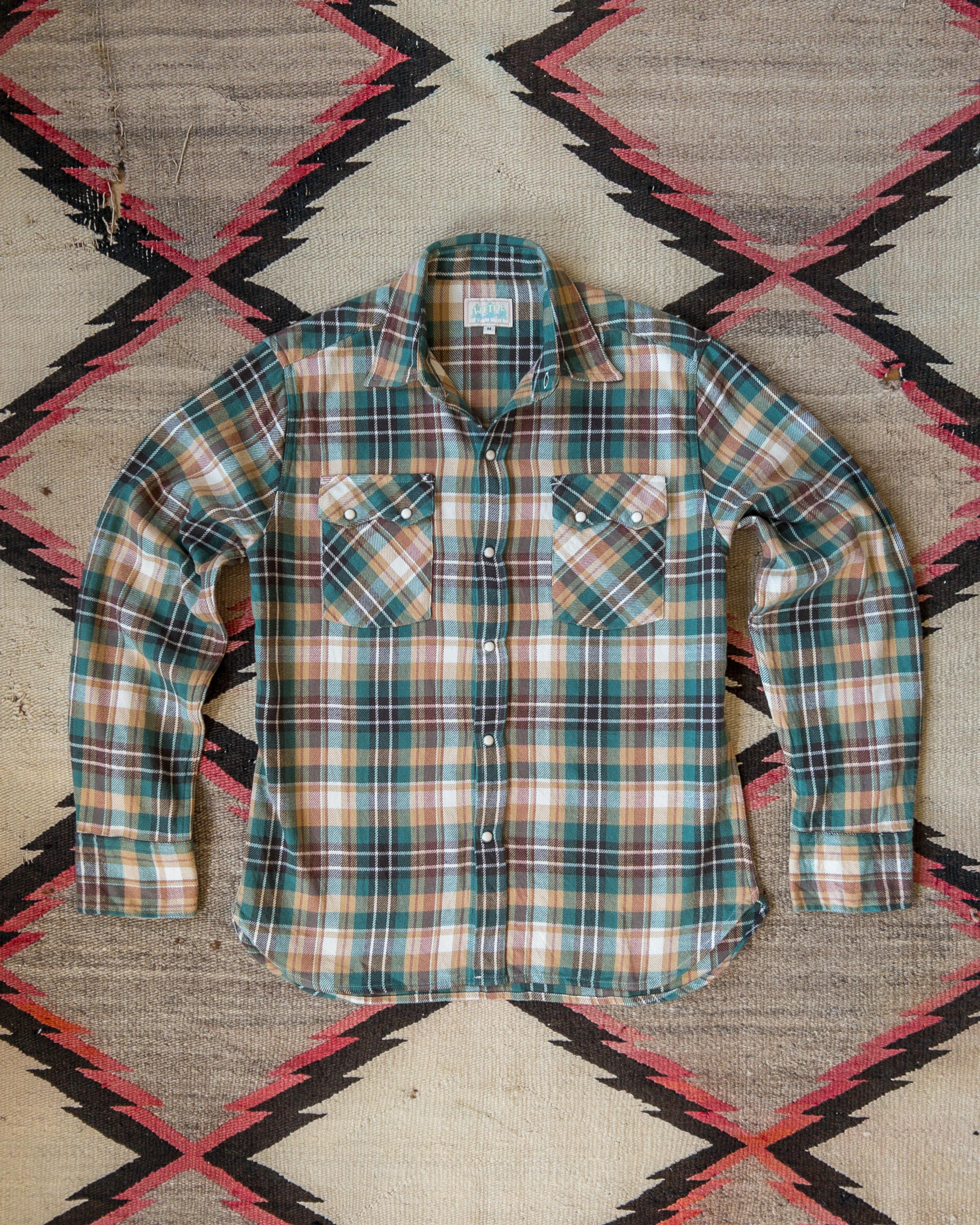 Washed Flannel Pearlsnap Shirt - Logger Plaid – Wythe New York