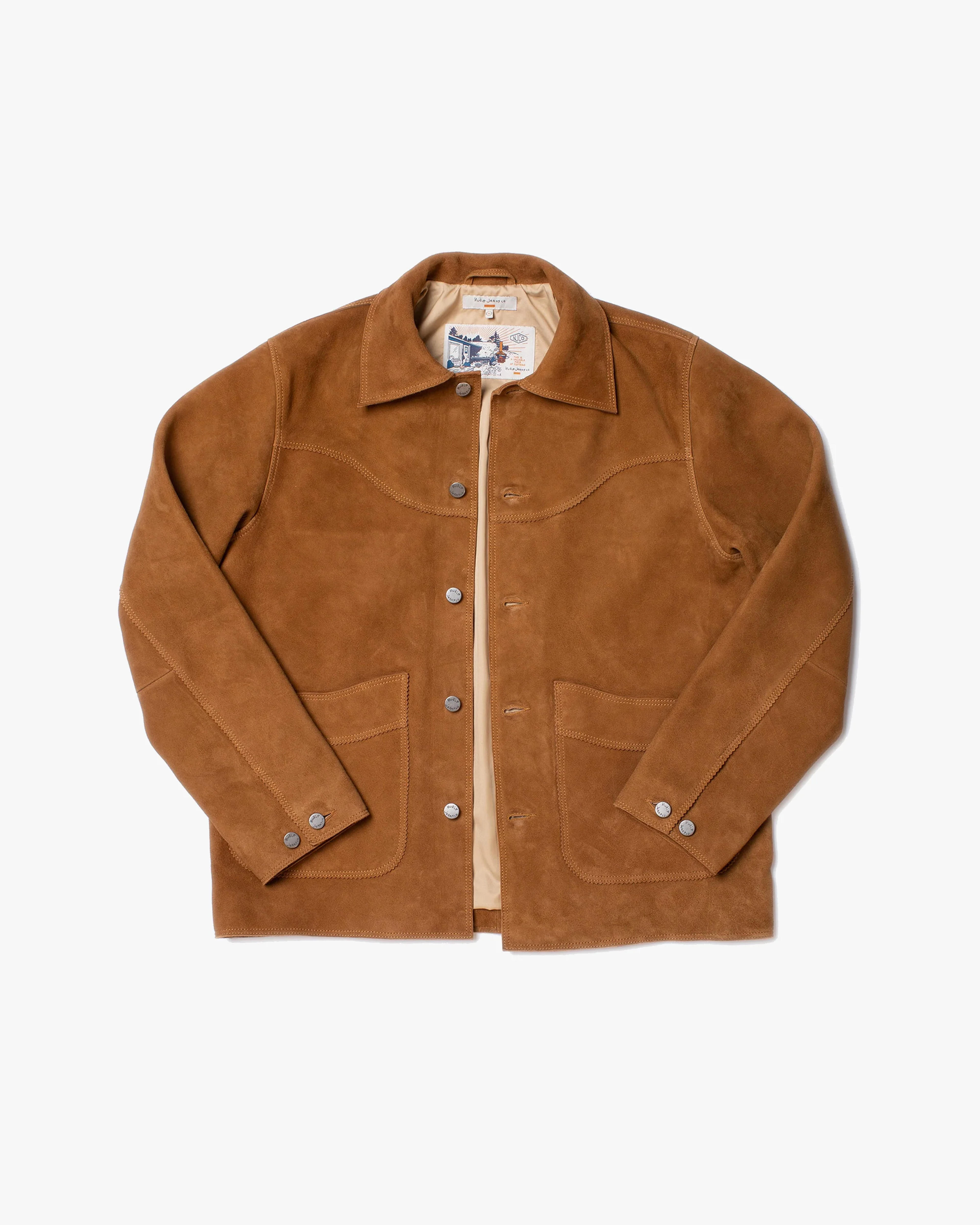 Nudie Jeans Muddy Nubuck Jacket - Camel