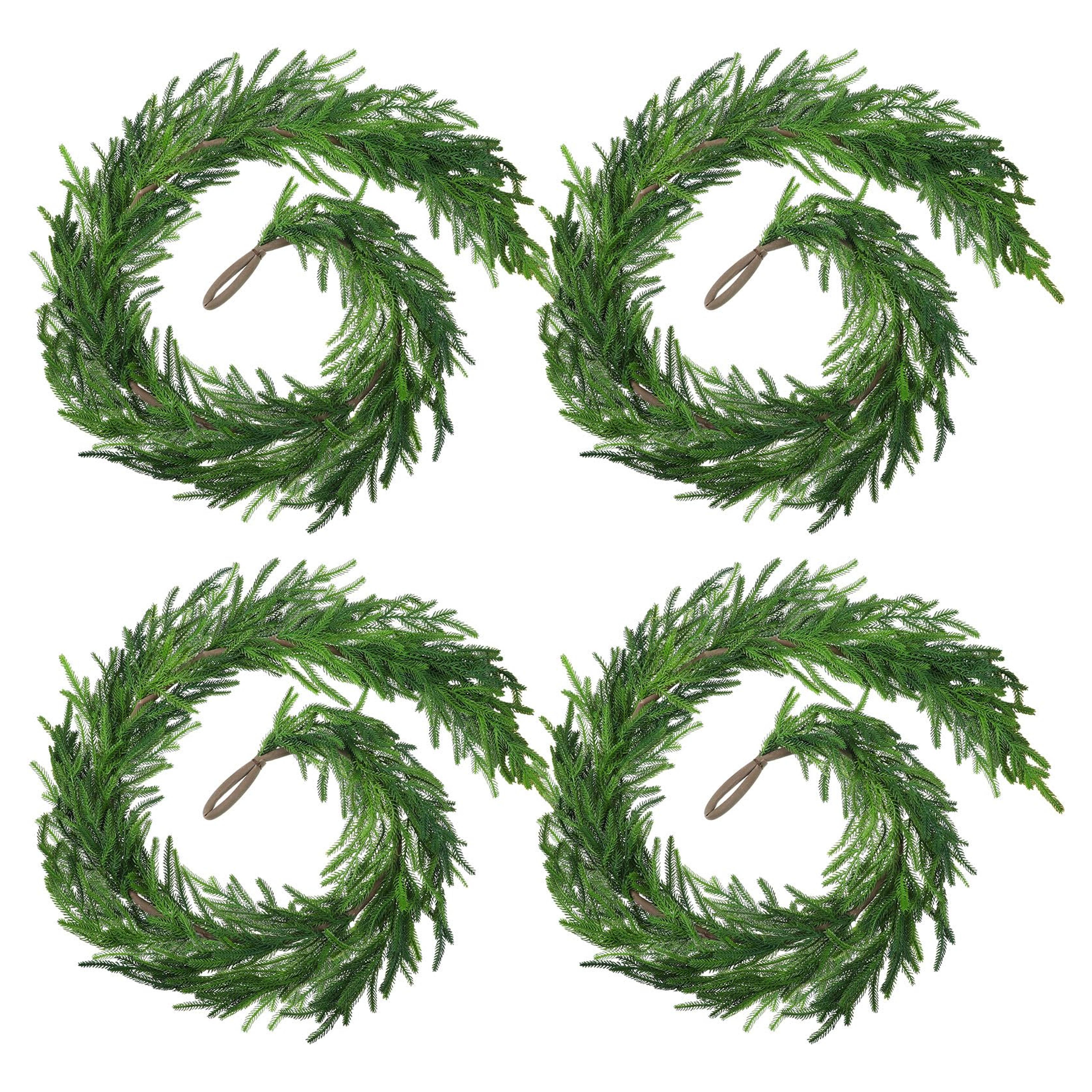 Amazon.com: Christmas Real Touch Norfolk Pine Garland Artificial Pine Greenery Garlands Faux Christmas Norfolk Pine Garland for Christmas Holiday Seasonal Indoor Home Decor Mantle (4 Pcs,60 Inches) : Home & Kitchen