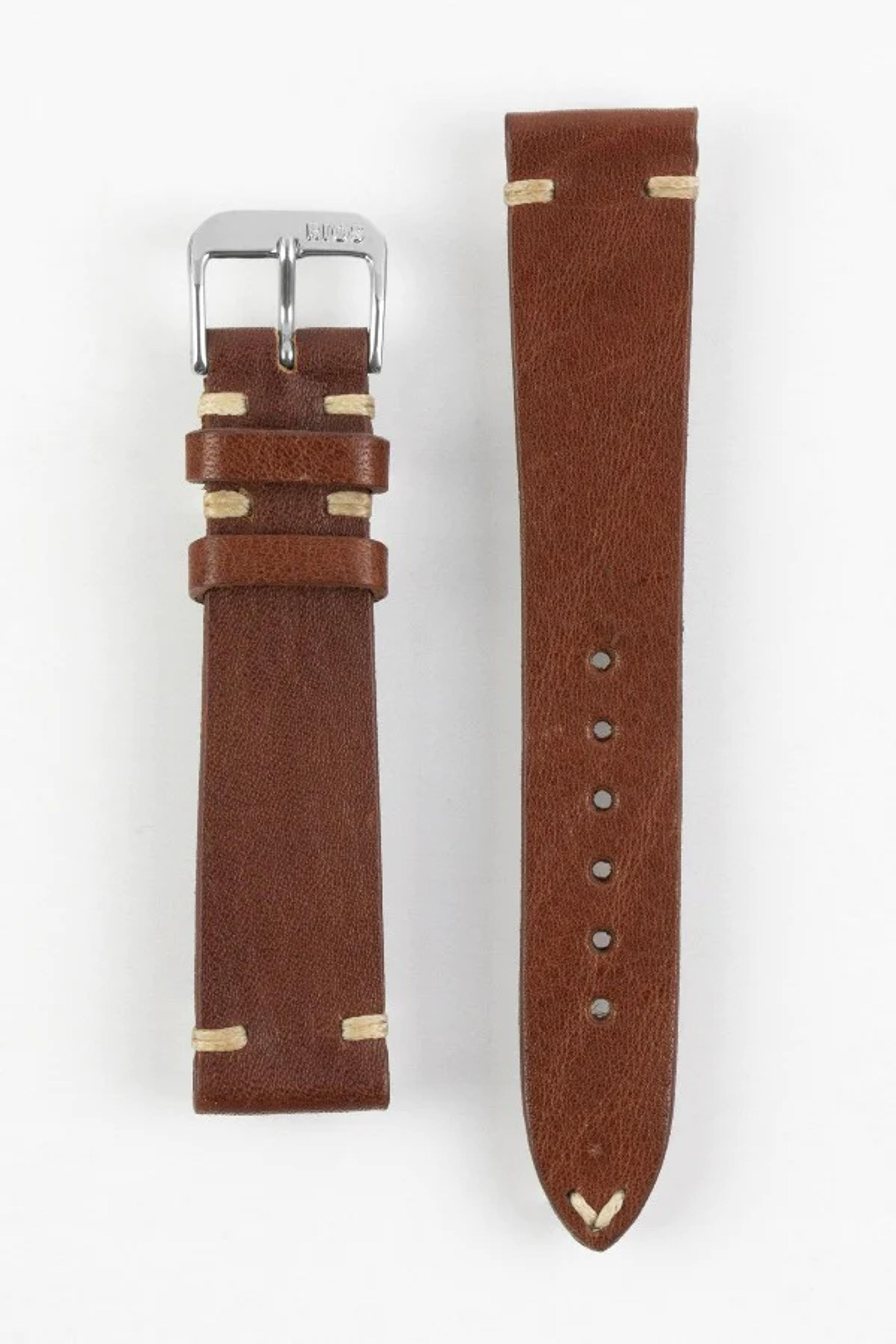 Genuine Vintage Leather Strap | Mahogany | WatchObsession