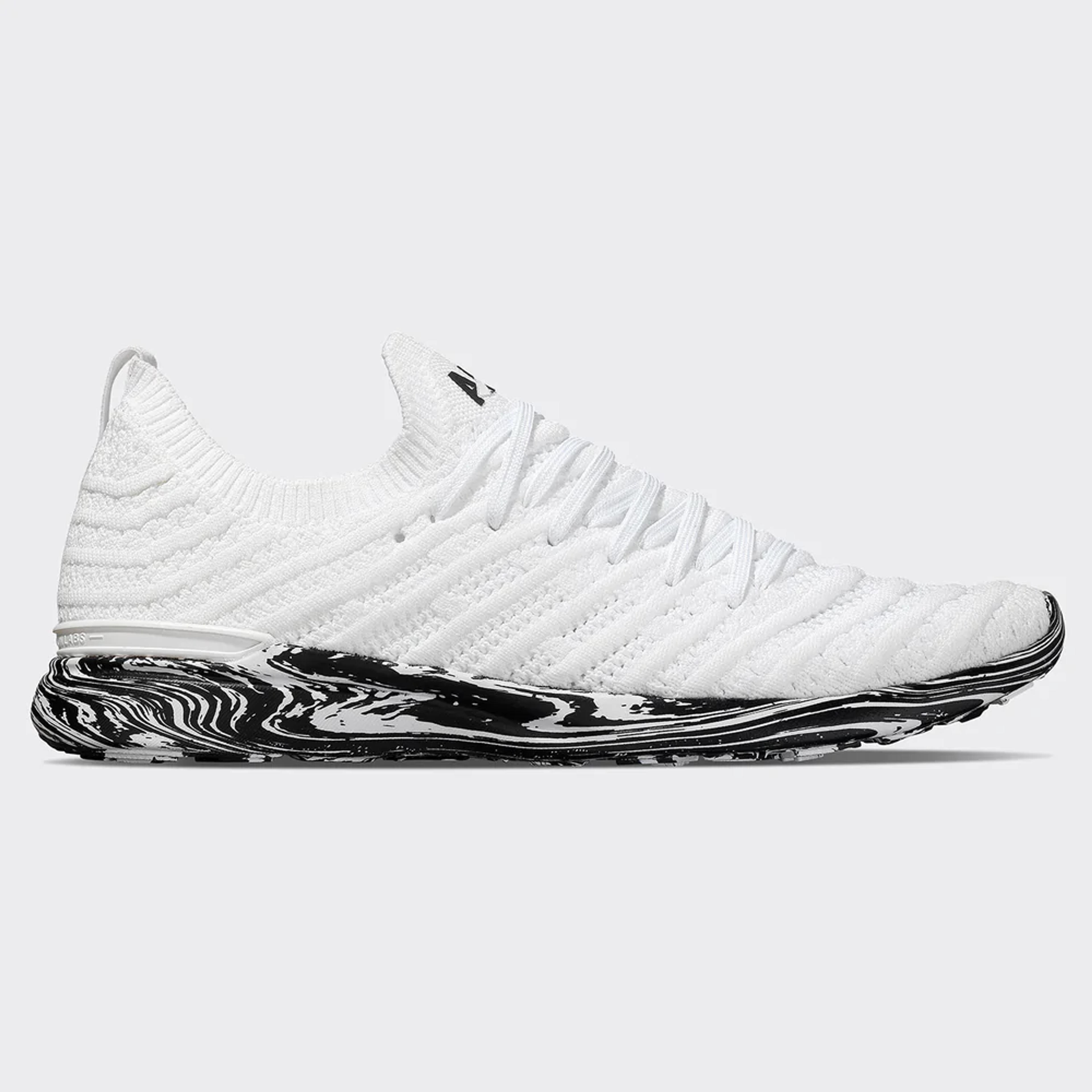 Men's TechLoom Wave White / Black / Marble | APL Shoes