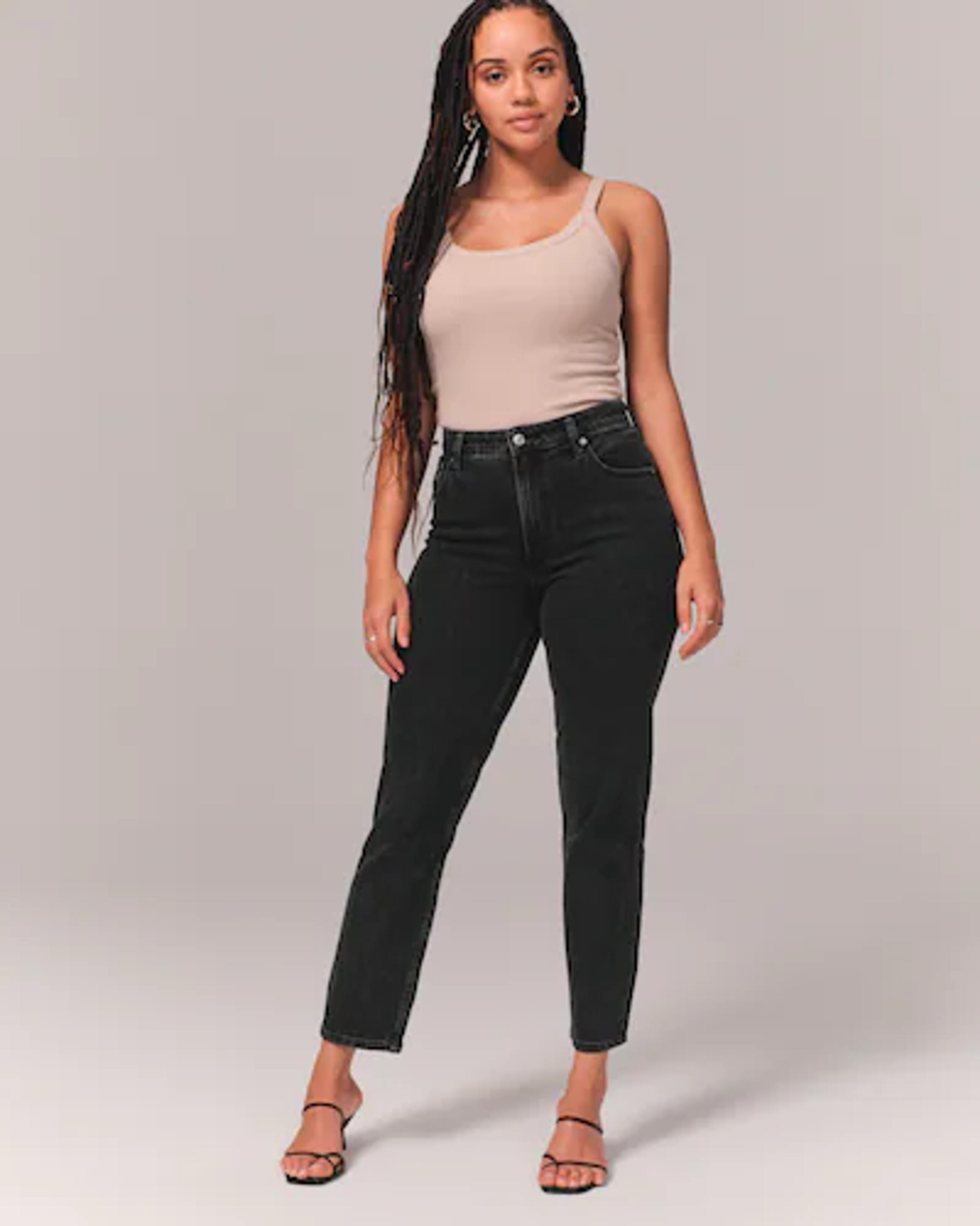 Women's Curve Love High Rise Mom Jean | Women's Bottoms | Abercrombie.com