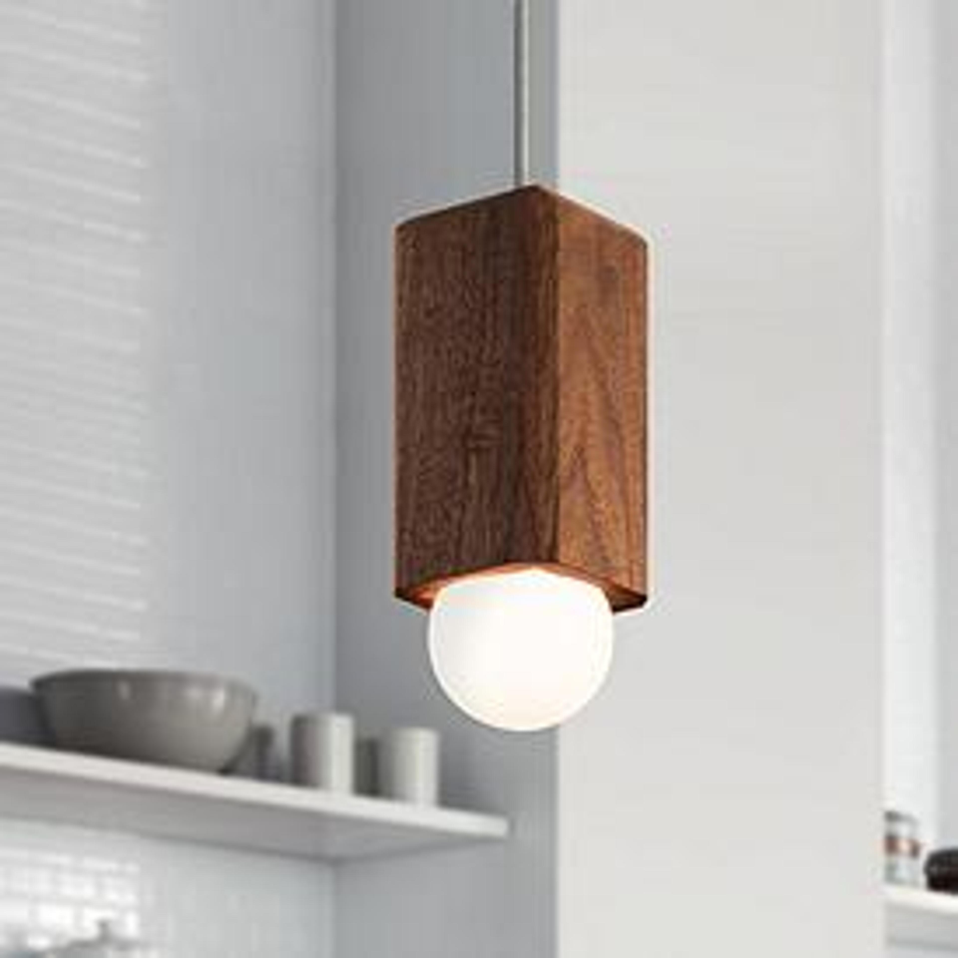 Cerno Cano 3 1/2" Wide Walnut LED Mini Pendant Light - #83V58 | Lamps Plus