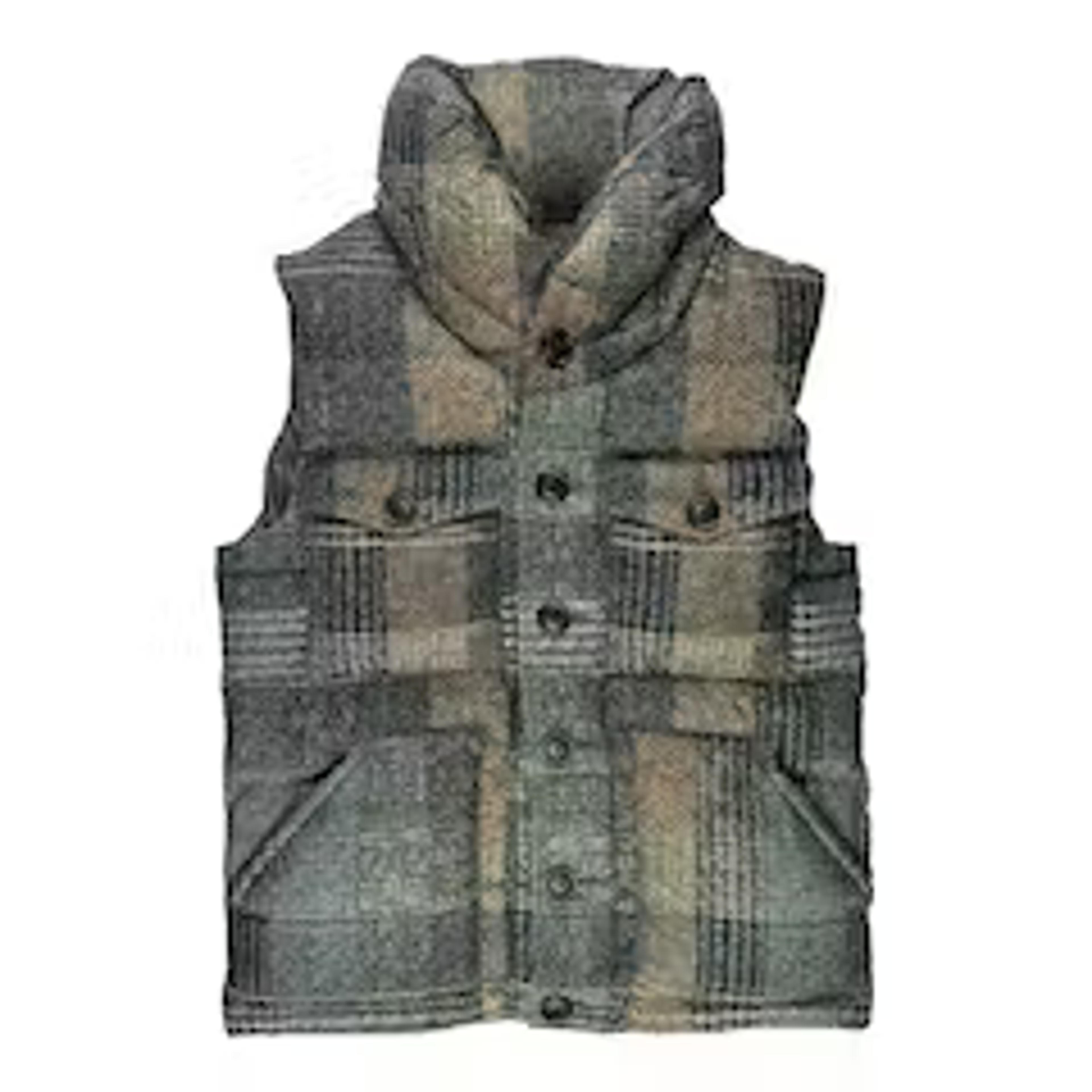 Nanamica Plaid Puffer Vest | Grailed