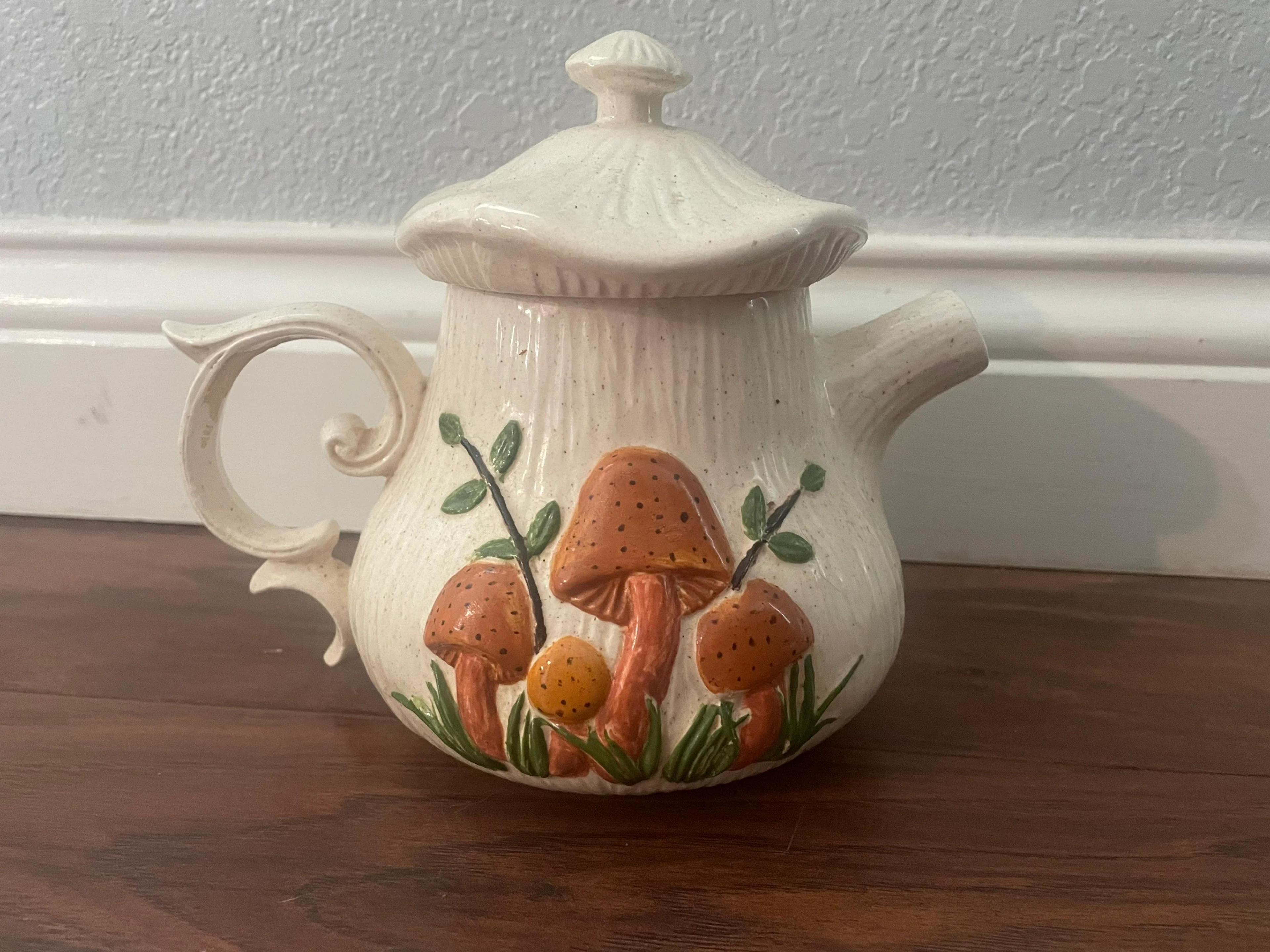 Vintage Mushroom Teapot