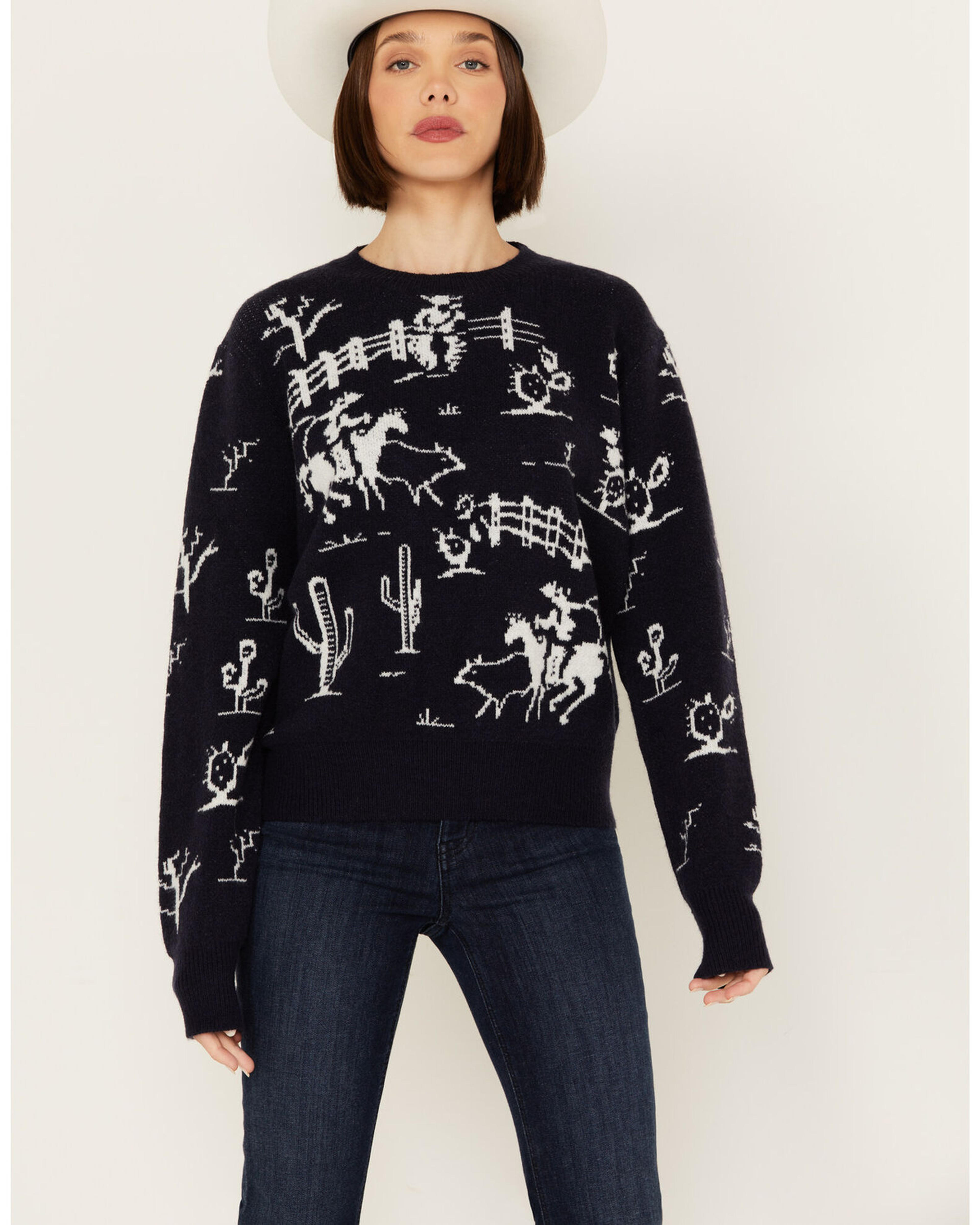 Rodeo Quincy Women's Cowboy Desert Printed Sweater | Boot Barn