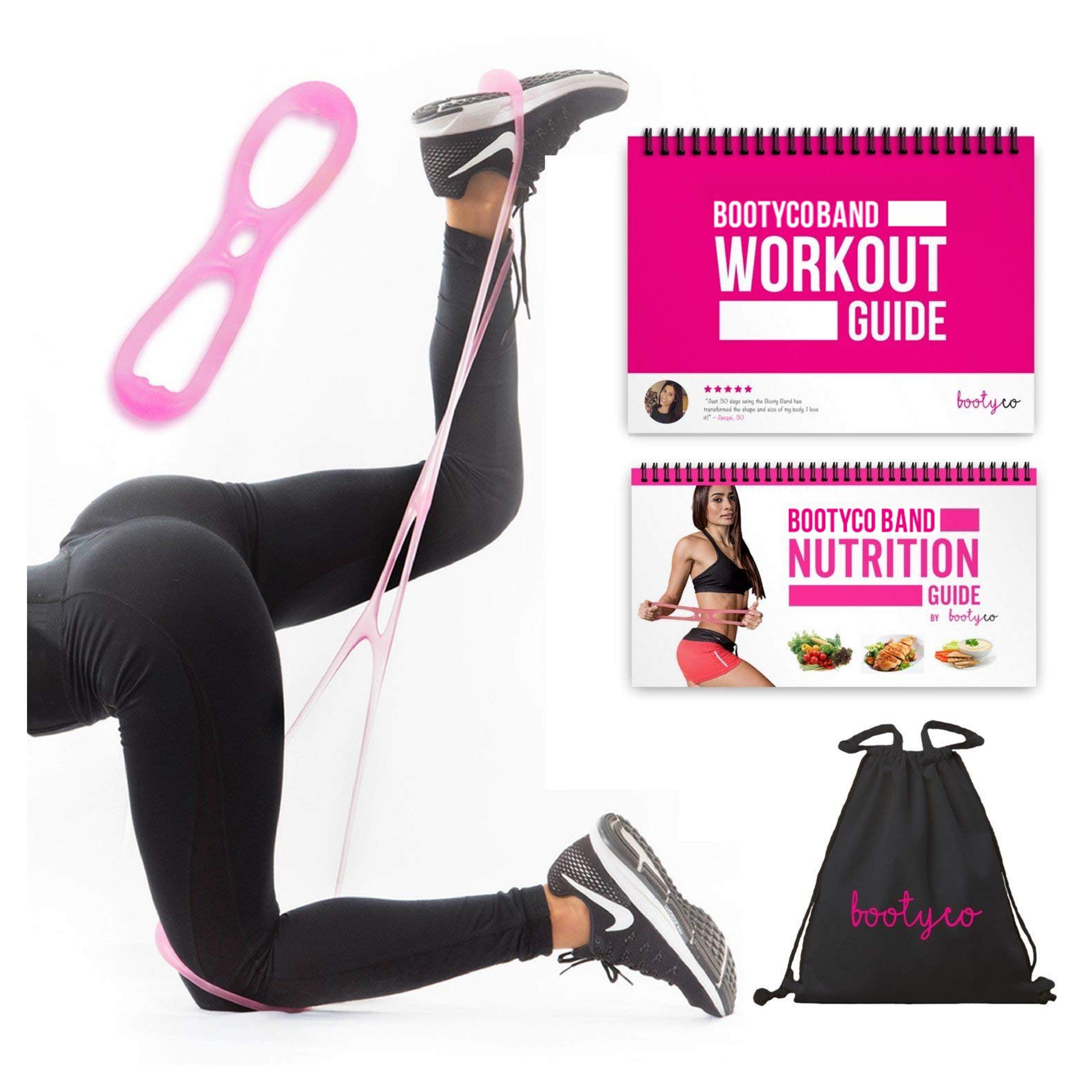 Amazon.com: BootyCo Authentic Booty Building Band Workout Resistance Band Program- Targeted Booty Workout to Lift, Sculpt & Tone- Brazilian Butt Lift Booty Building Band System! Includes Workout Book & Gym Bag. : Sports & Outdoors