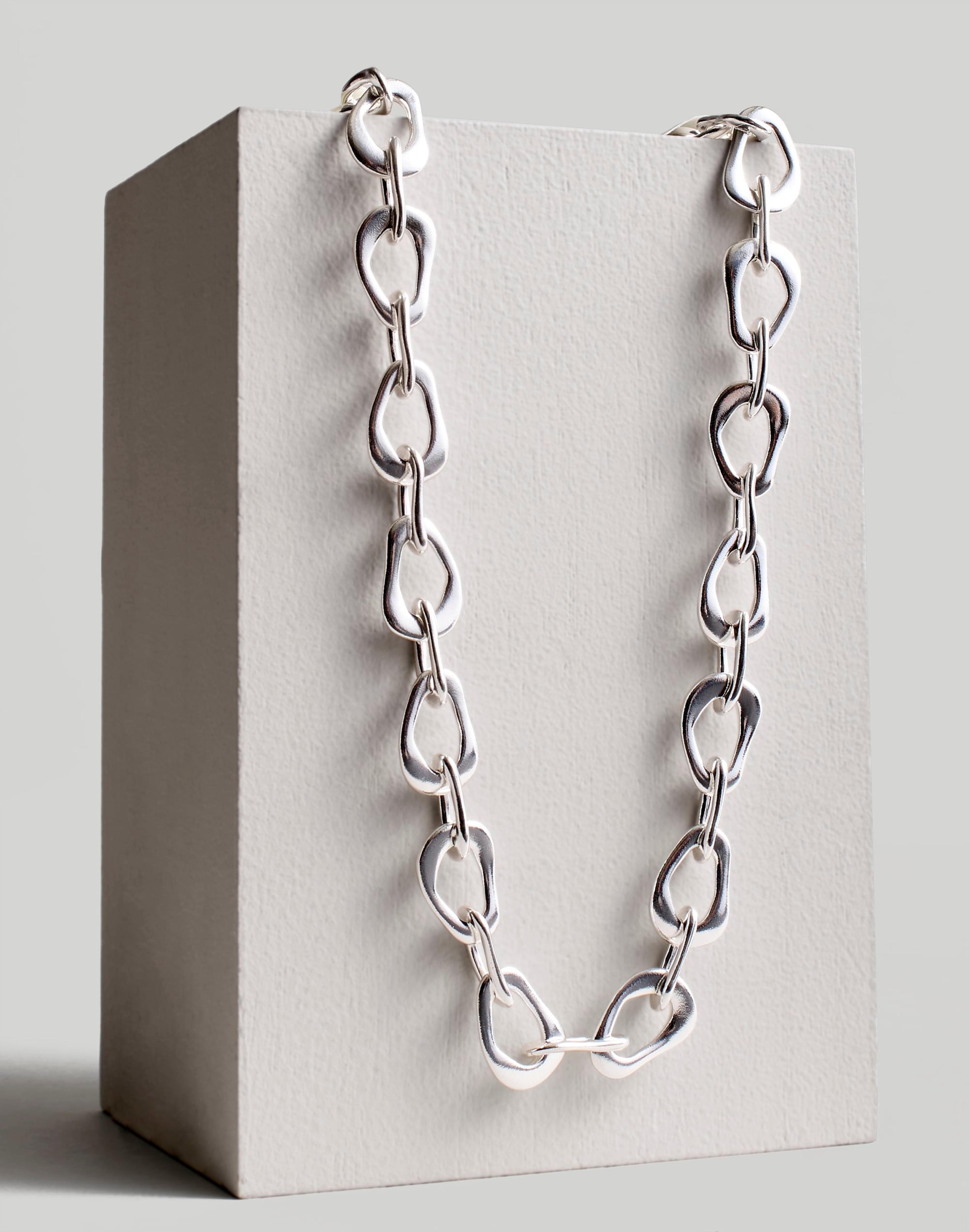 The Sterling Silver Collection Chunky Chain Necklace