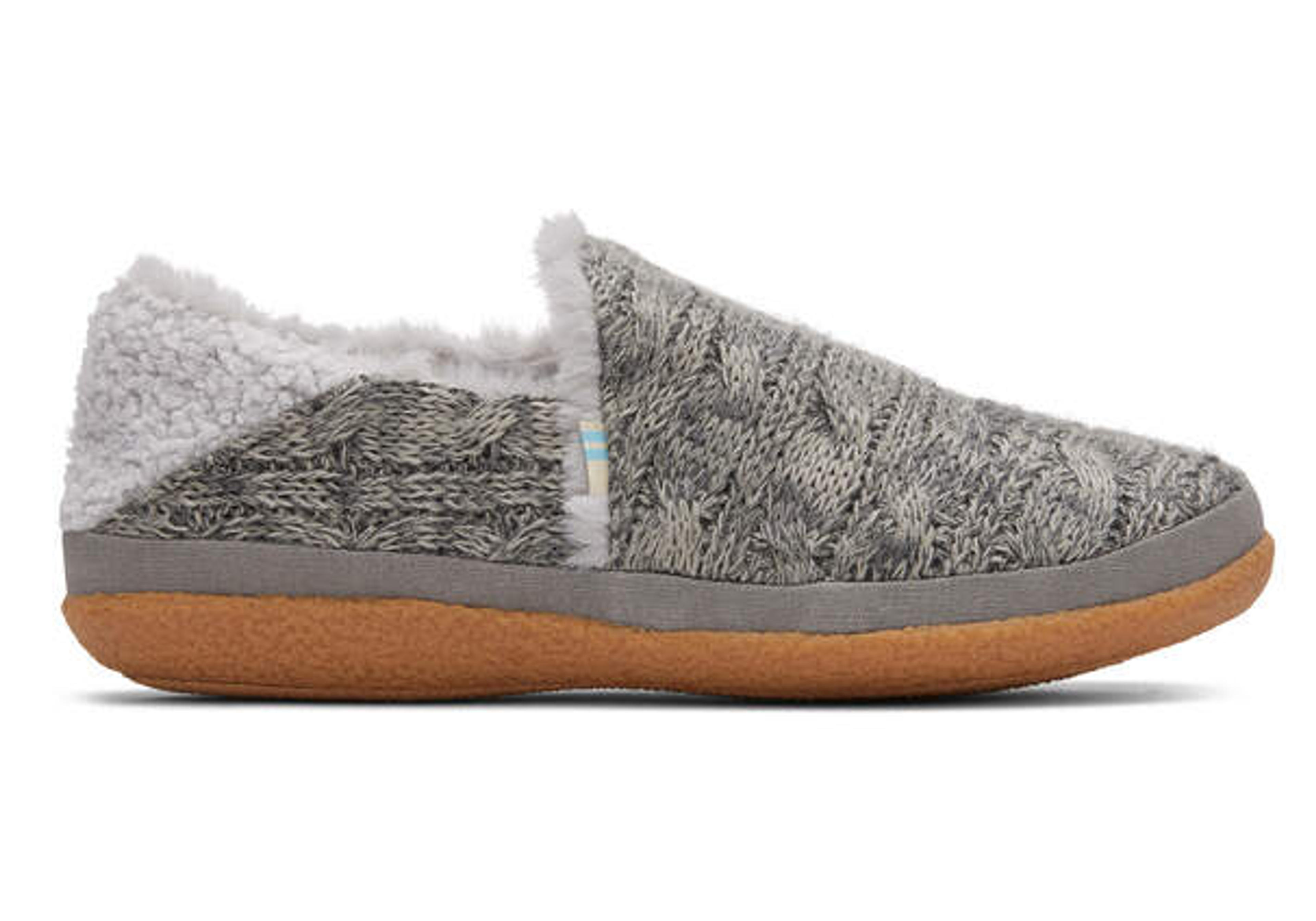 Women's Grey India Chunky Knit Slipper | TOMS