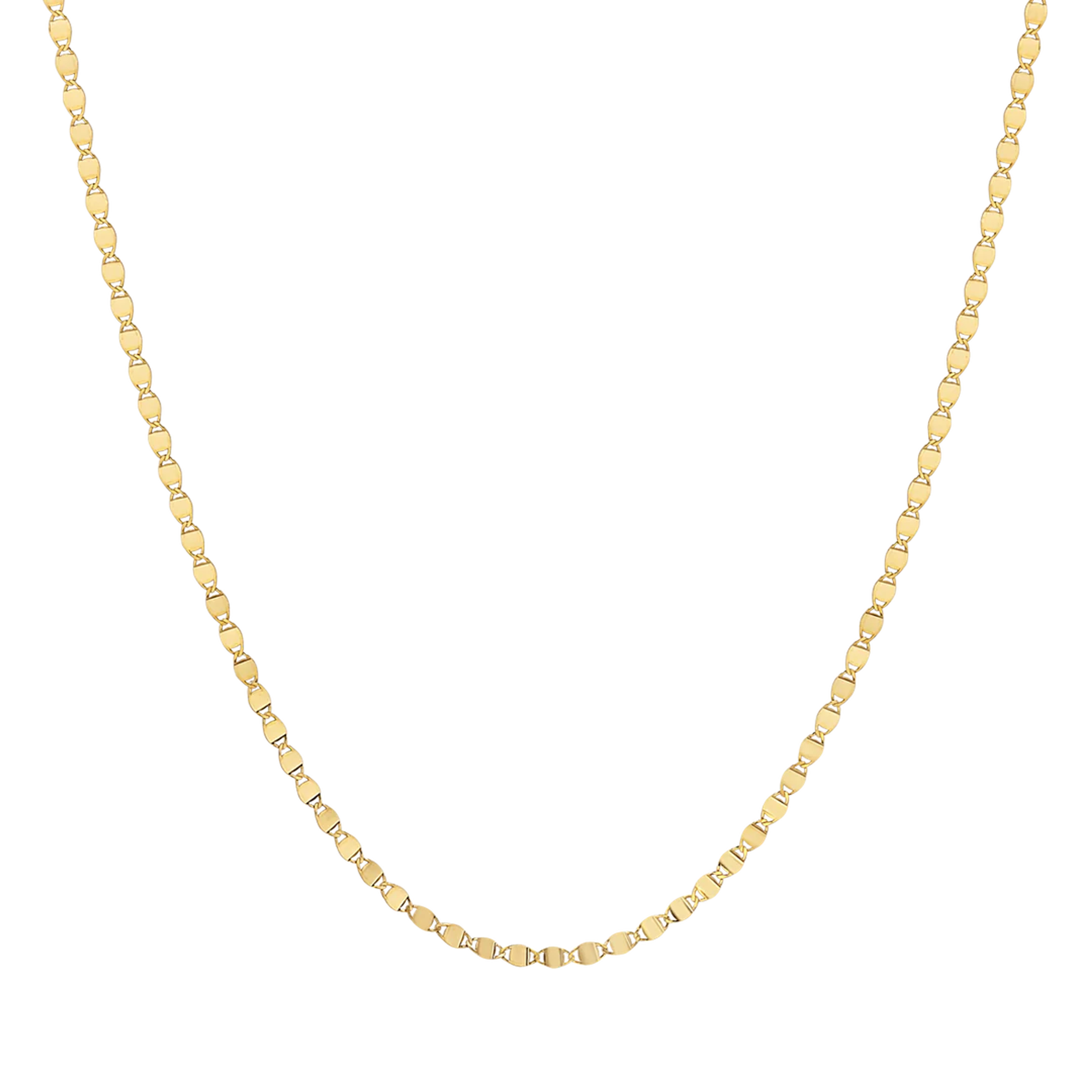 14K Gold Mirror Chain Necklace – Baby Gold