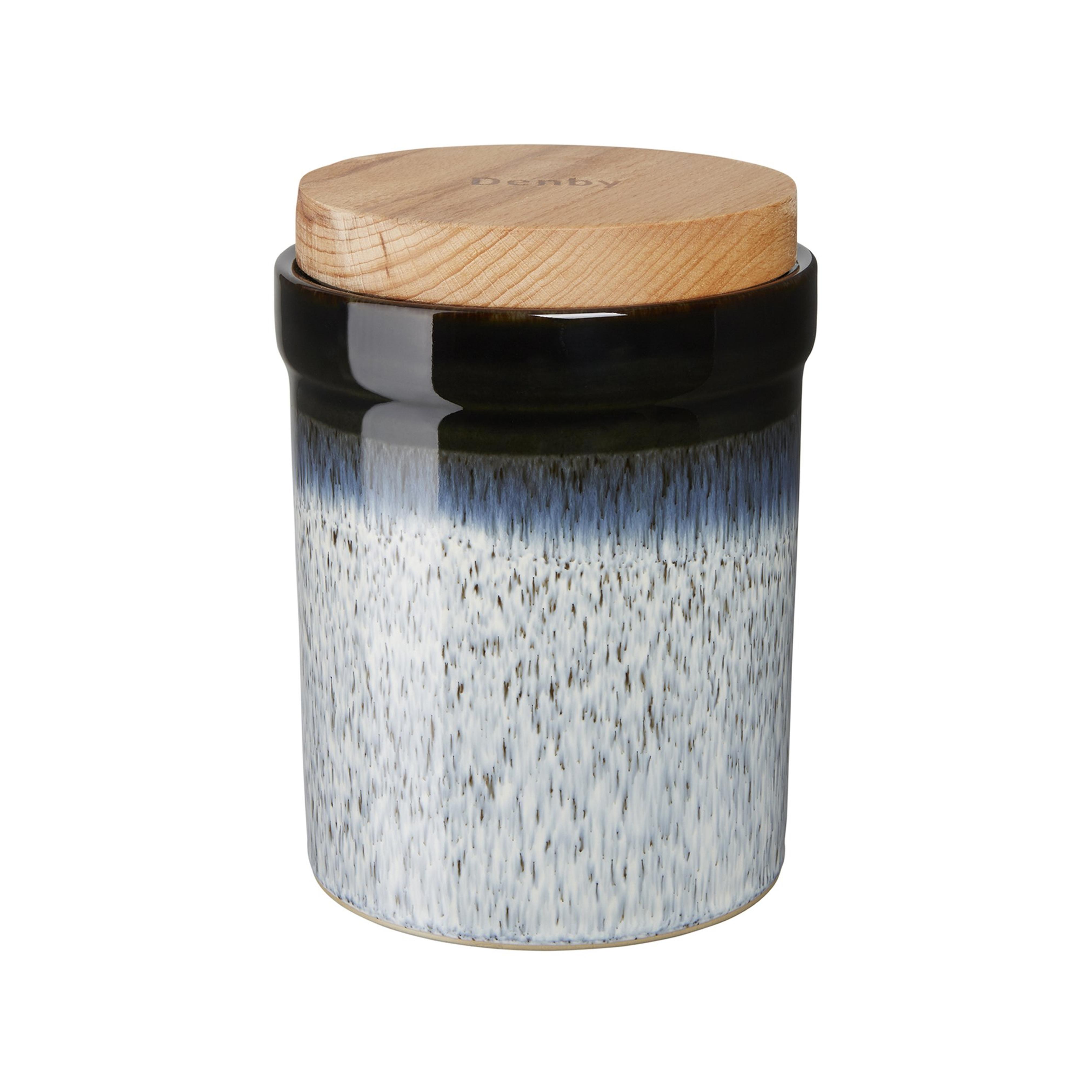 Denby USA Halo Storage Jar, Speckle