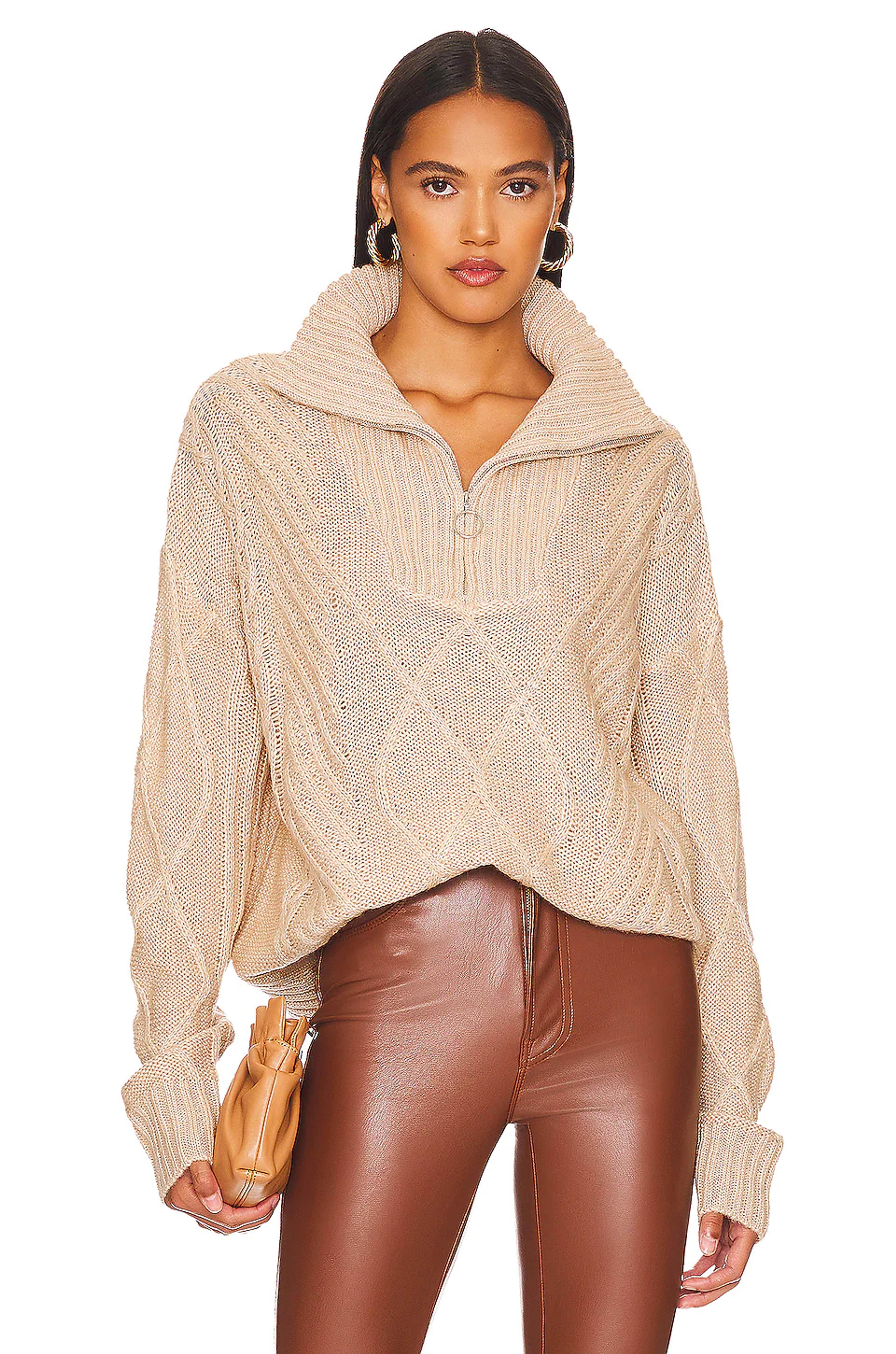 SNDYS Jax Knit Sweater in Cream | REVOLVE