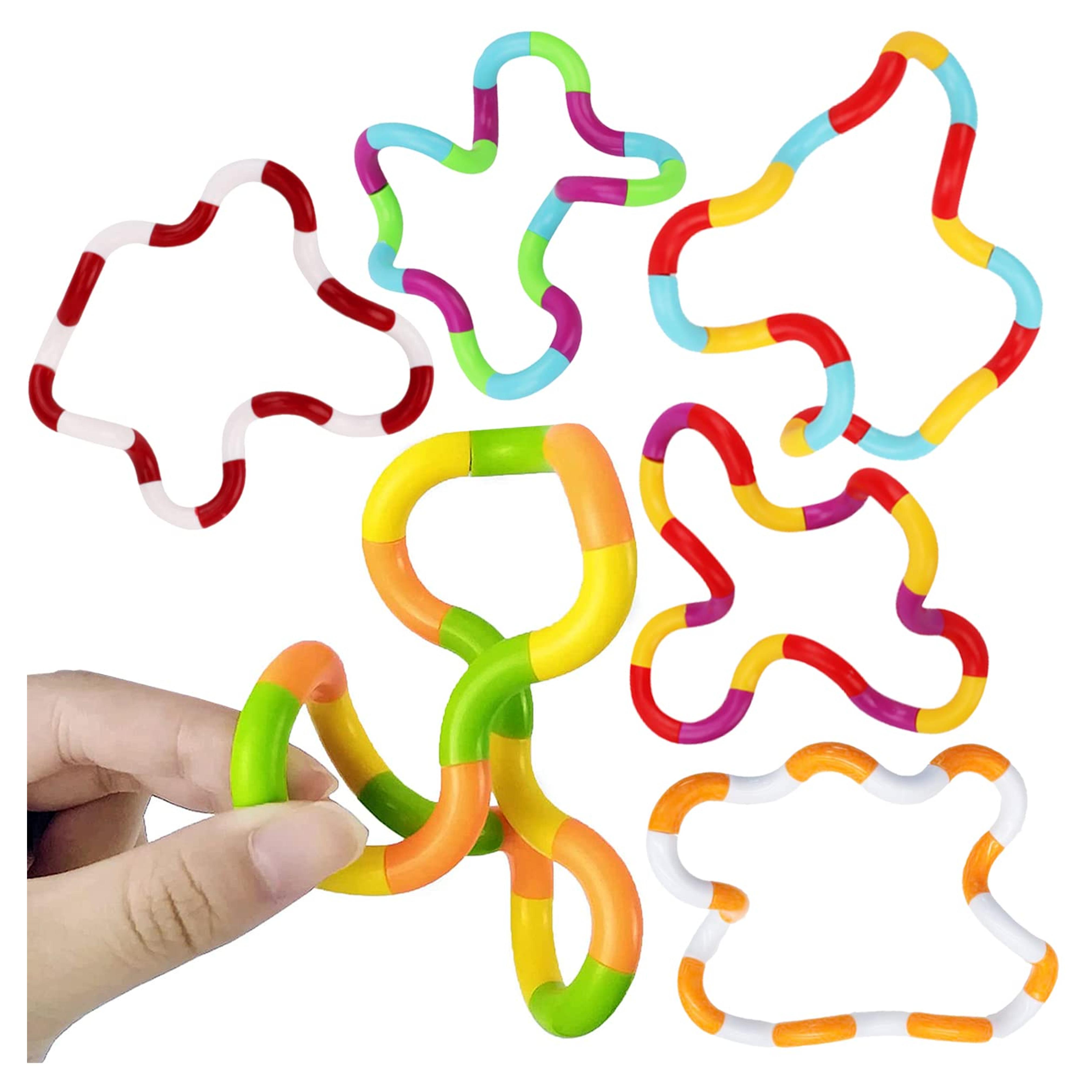 Amazon.com: Boxgear 6pc Multicolored Fidget Toys for Kids, Boys, Girls, Adults - Best Sensory Items for Autism, Relaxation, Stress, Decompression - Squeeze, Twist, Chain Spinner Alternative Gift : Toys & Games