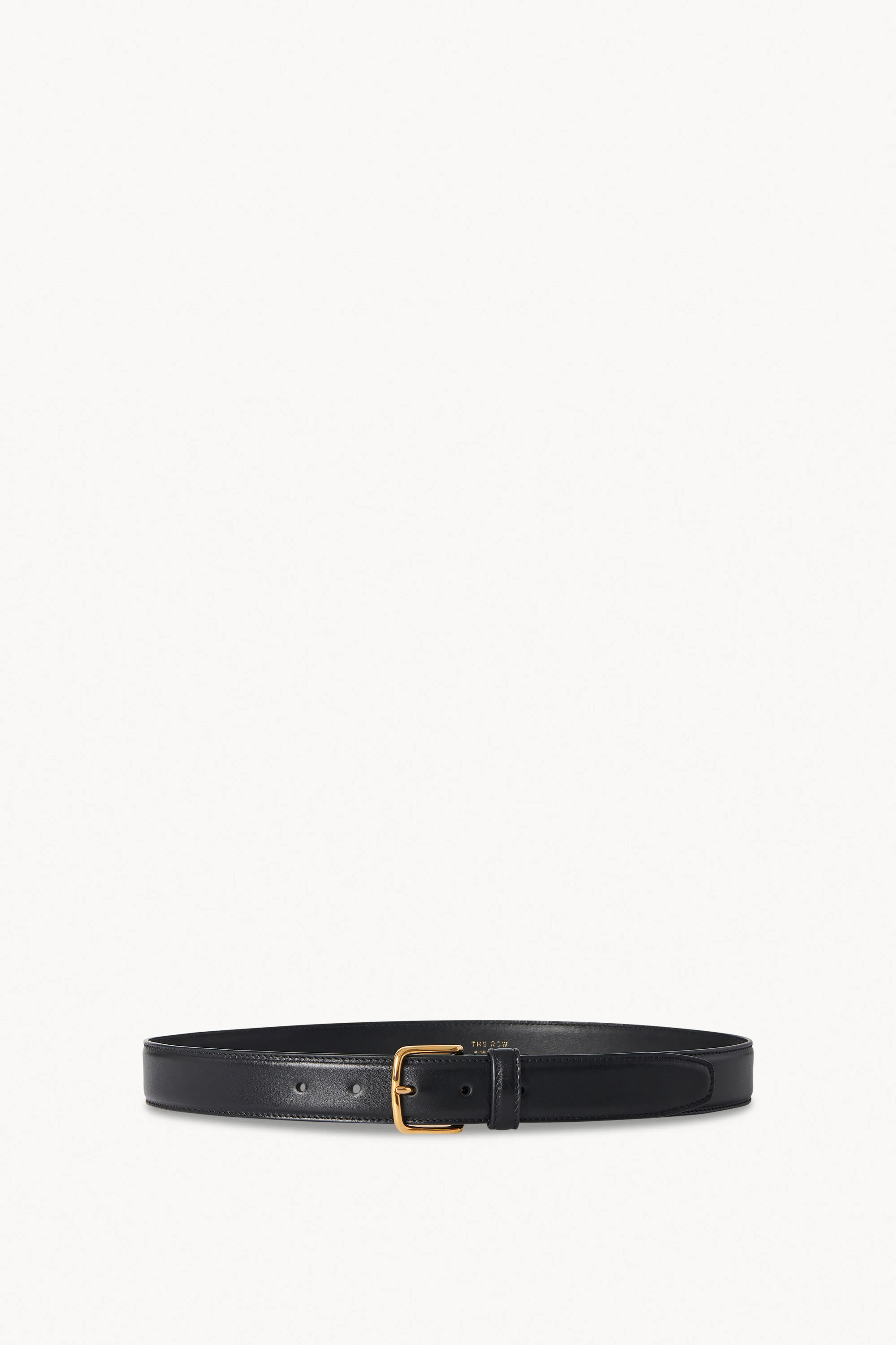 Classic Belt Black in Leather – The Row