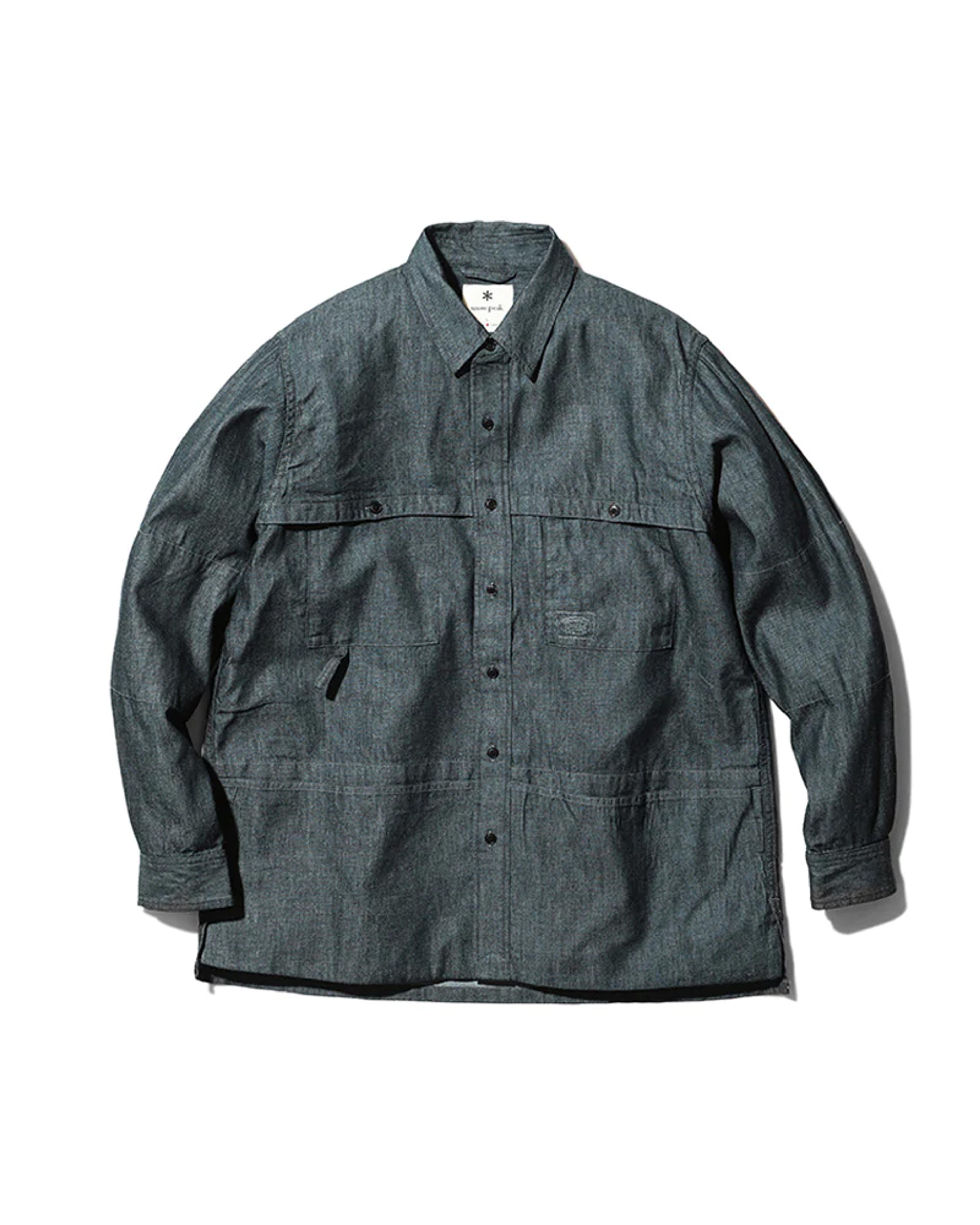 Takibi Light Denim Utility Shirt - Indigo / M