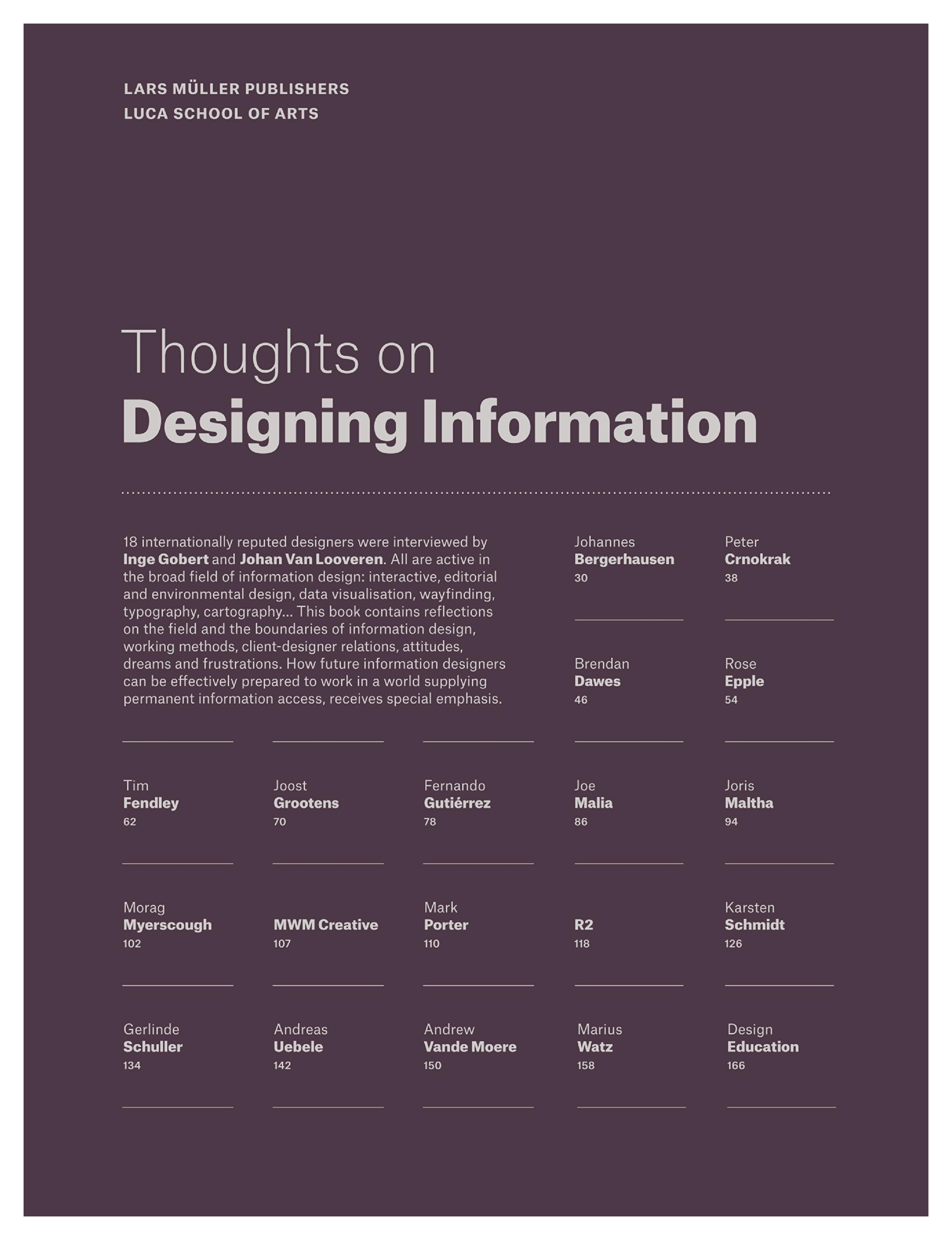 Thoughts on Designing Information