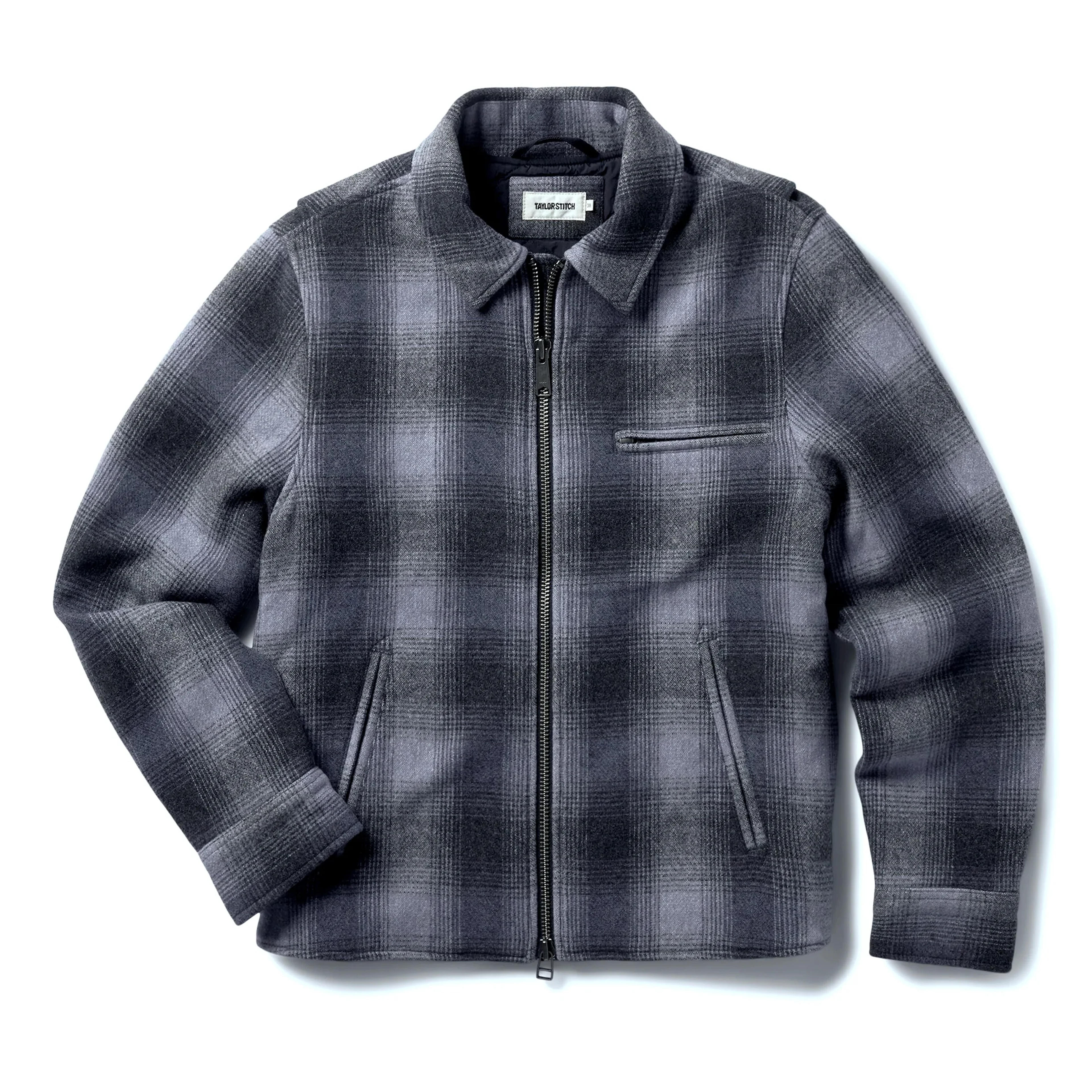 The Wyatt Jacket in Ash Plaid Wool | Men's New Arrivals