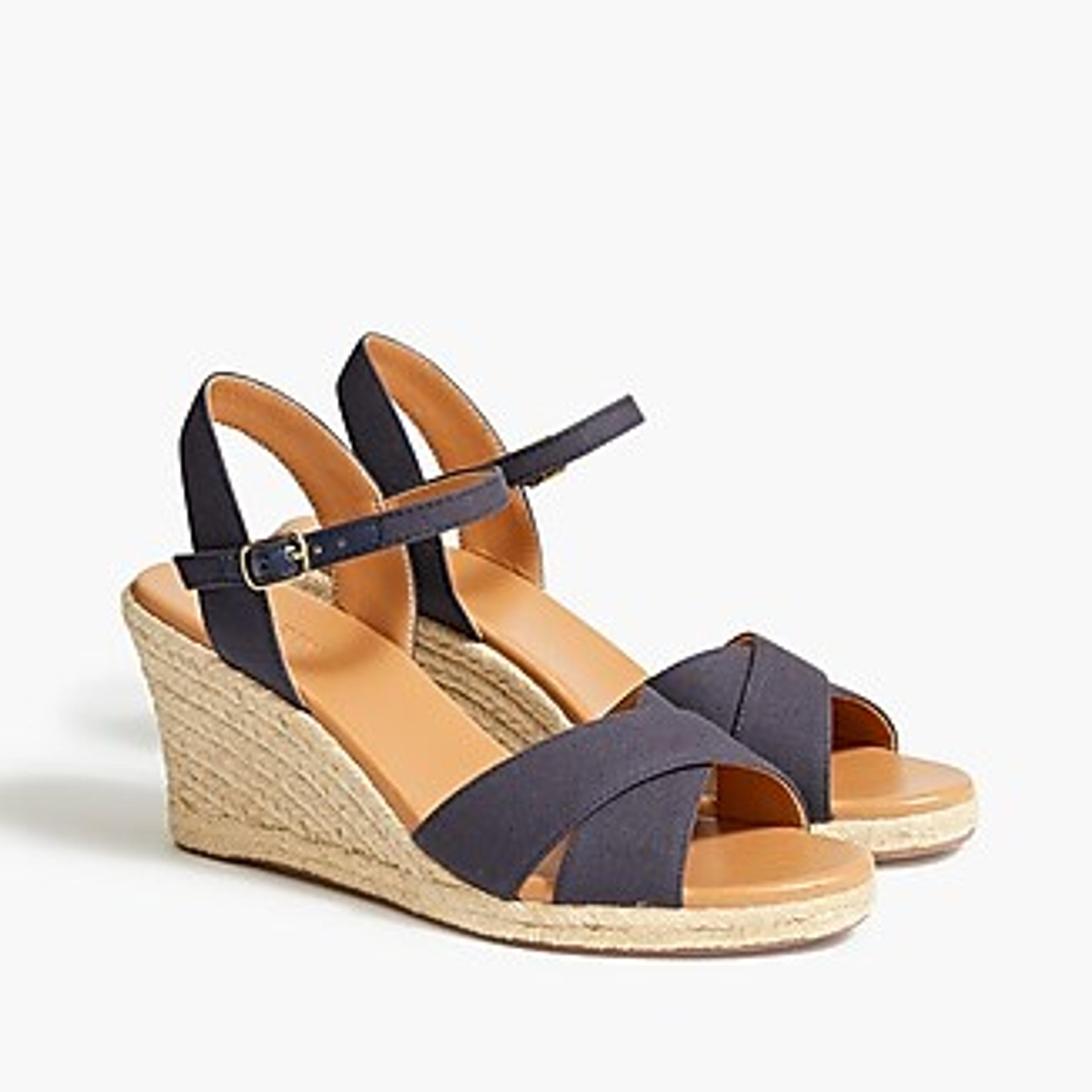 Factory: New Canvas Espadrille Wedges For Women