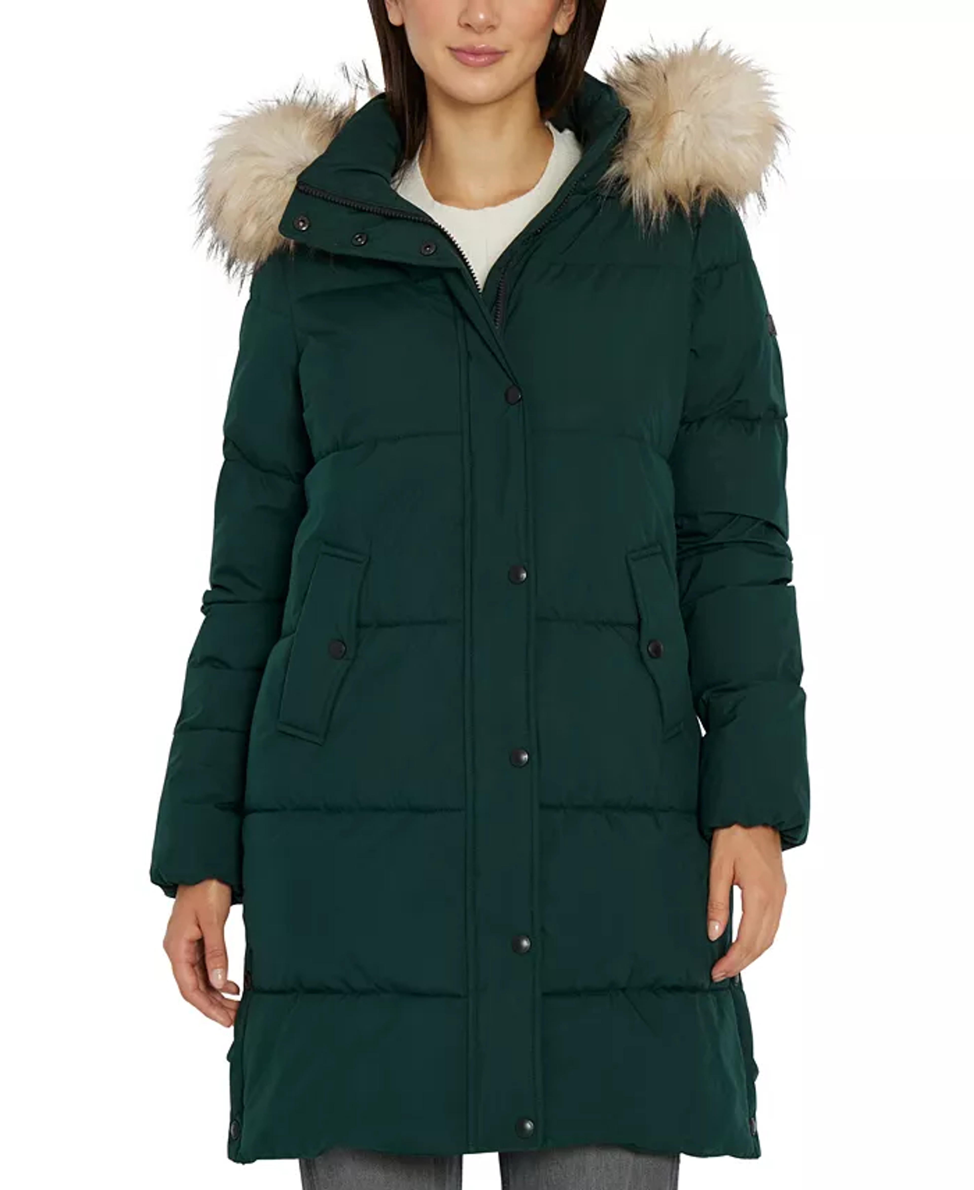 Sam Edelman Women's Faux-Fur-Trim Hooded Puffer Coat & Reviews - Coats & Jackets - Women - Macy's