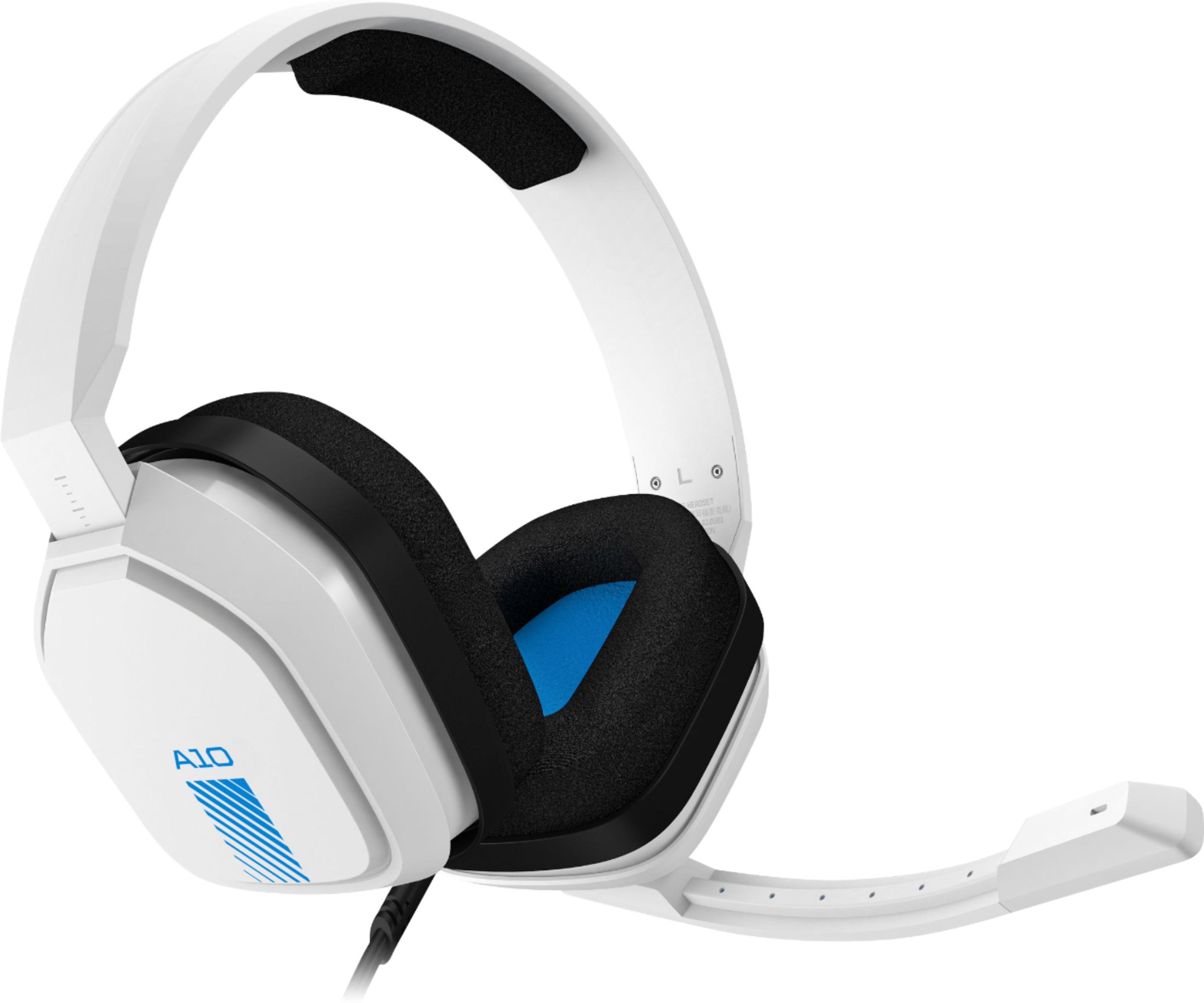Astro Gaming A10 Wired Stereo Over-the-Ear Gaming Headset for PS4 & PS5 with Flip-to-Mute Mic White/Blue 939-001845 - Best Buy