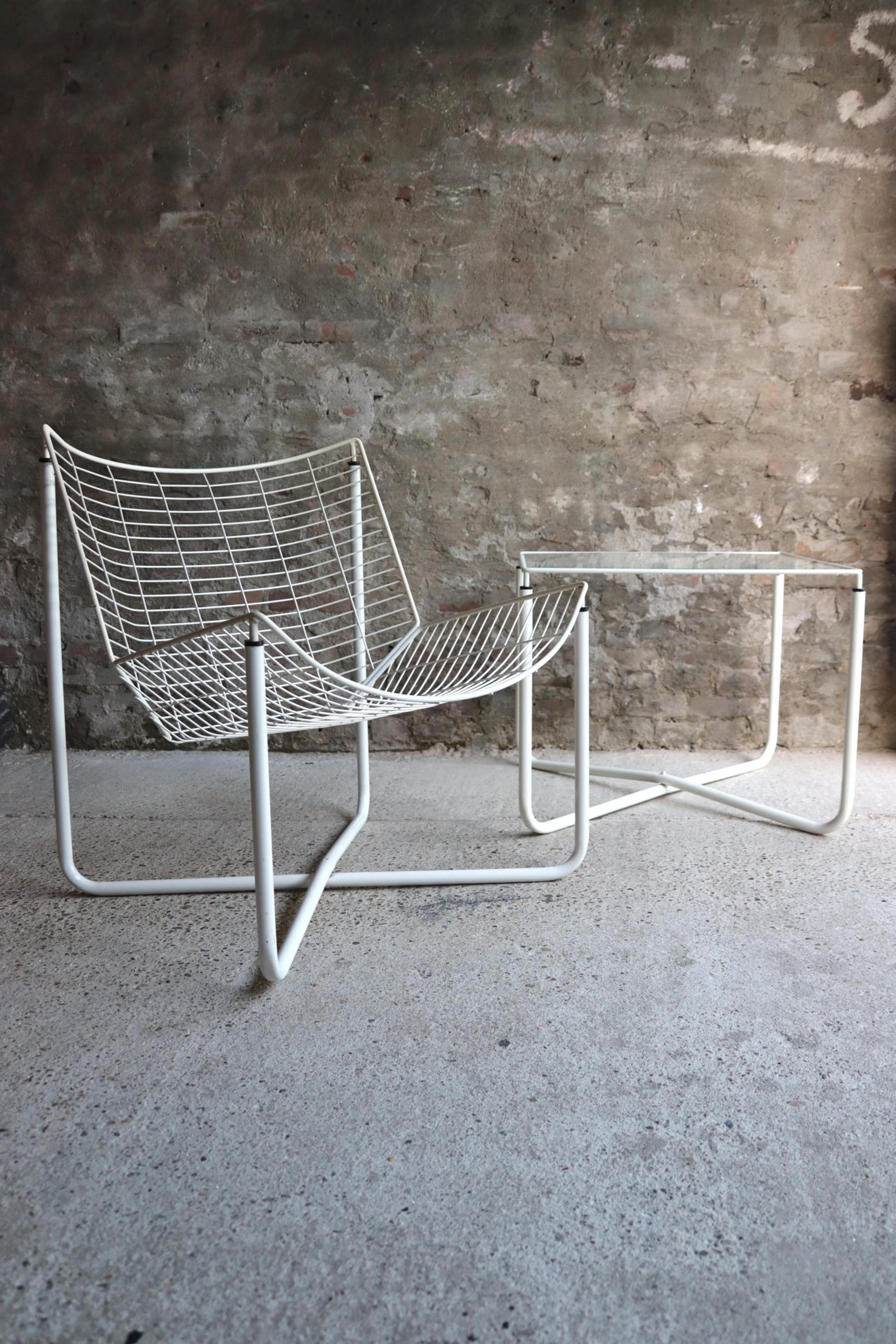 IKEA - Jarpen - White - Lounge Chair and Table - Niels Gammelgaard - 1983