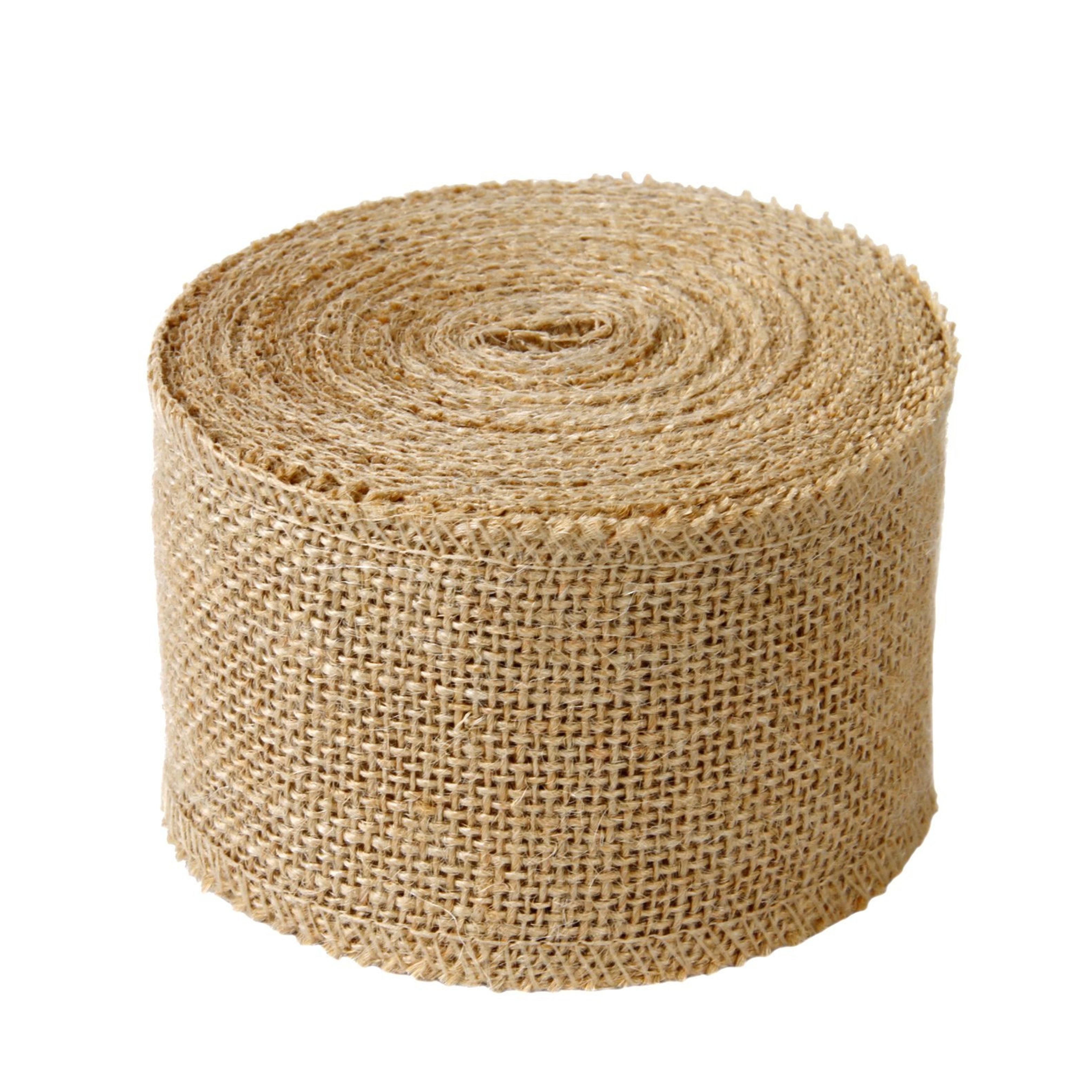 Amazon.com: LaRibbons 3" Wide Burlap Fabric Craft Ribbon 10 Yards, 01 Tan : Arts, Crafts & Sewing