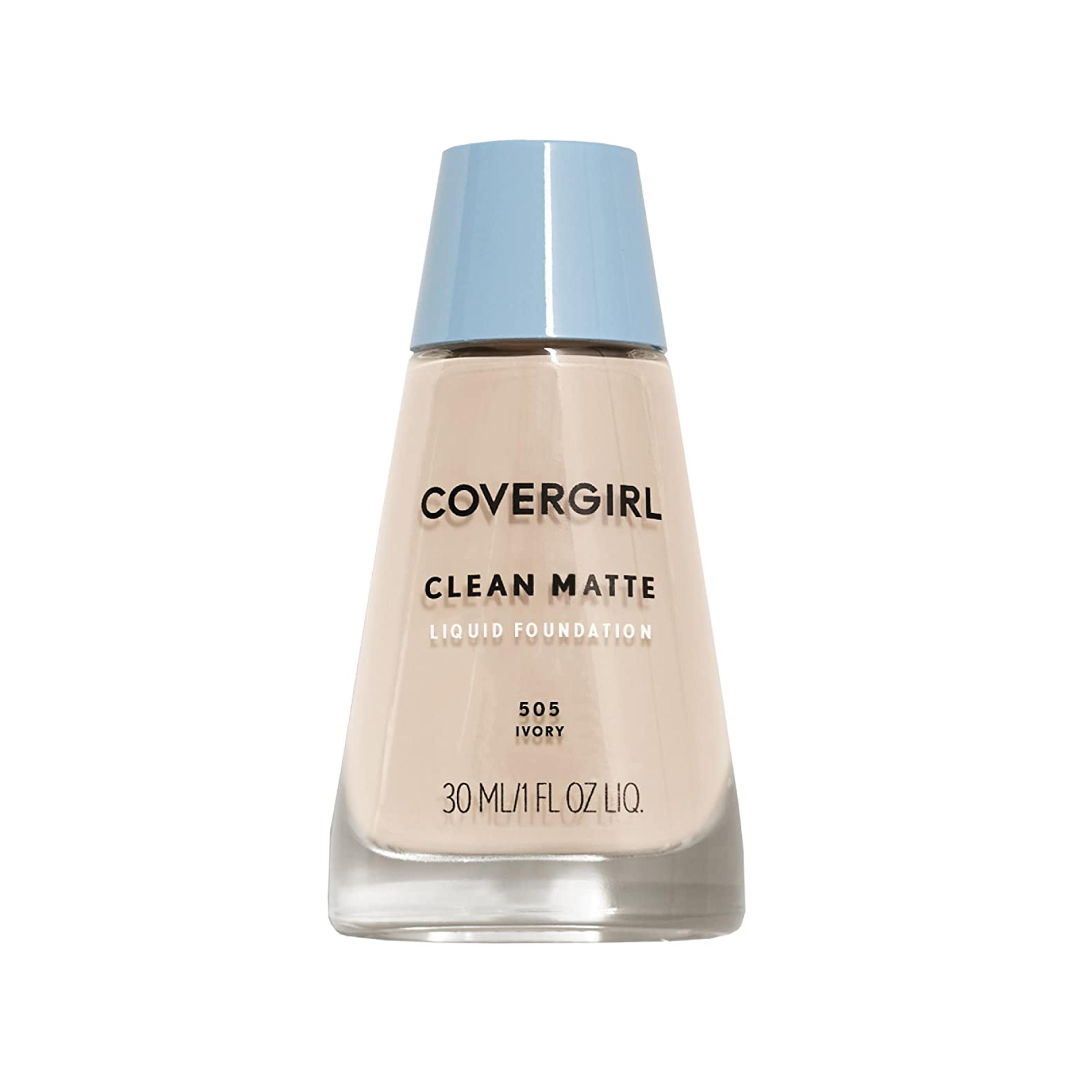 Amazon.com : COVERGIRL, Clean Matte Liquid Foundation, Ivory 505, 1 oz, 1 Count (packaging may vary) : Foundation Makeup : Beauty & Personal Care