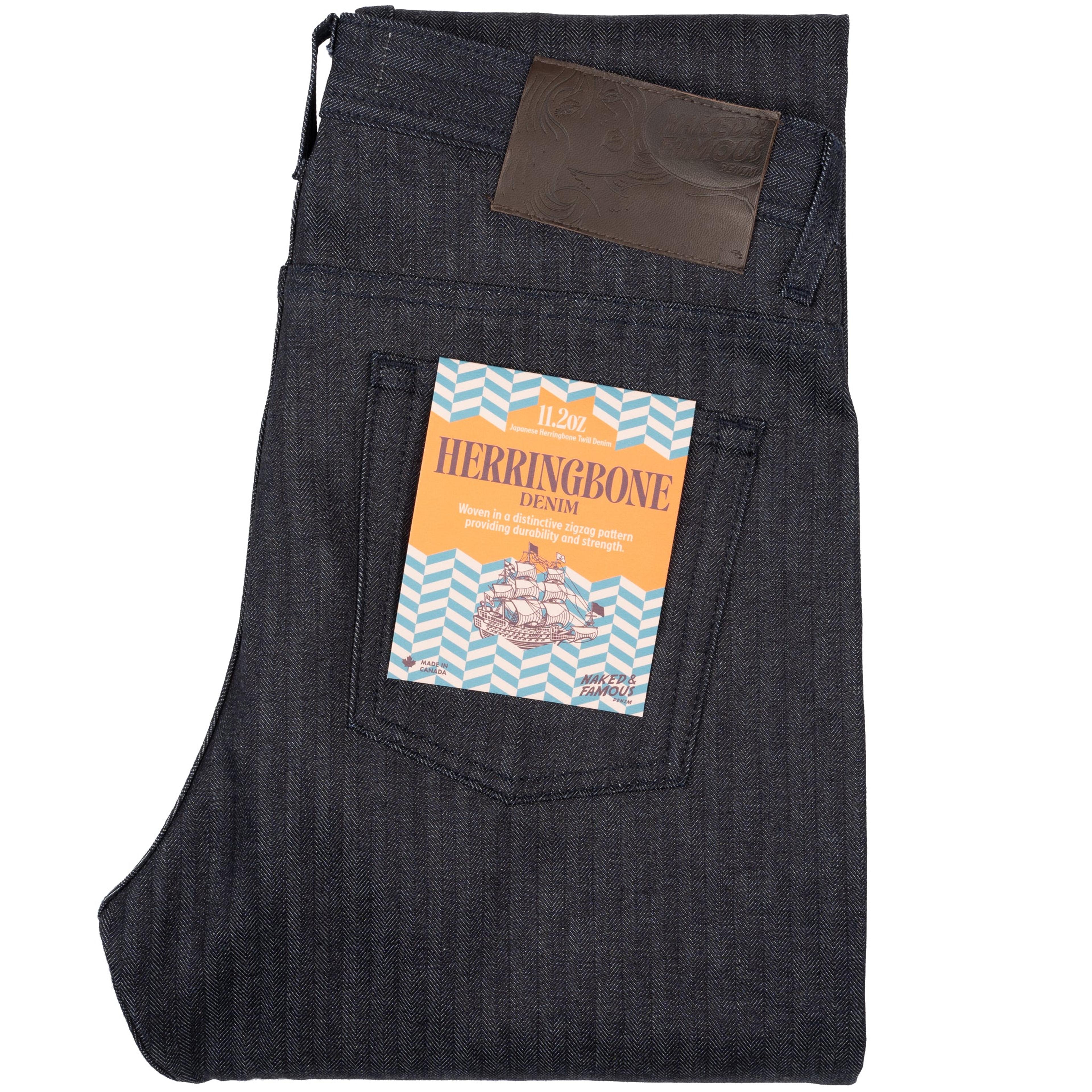 True Guy - Herringbone Denim | Naked & Famous Denim – Tate + Yoko