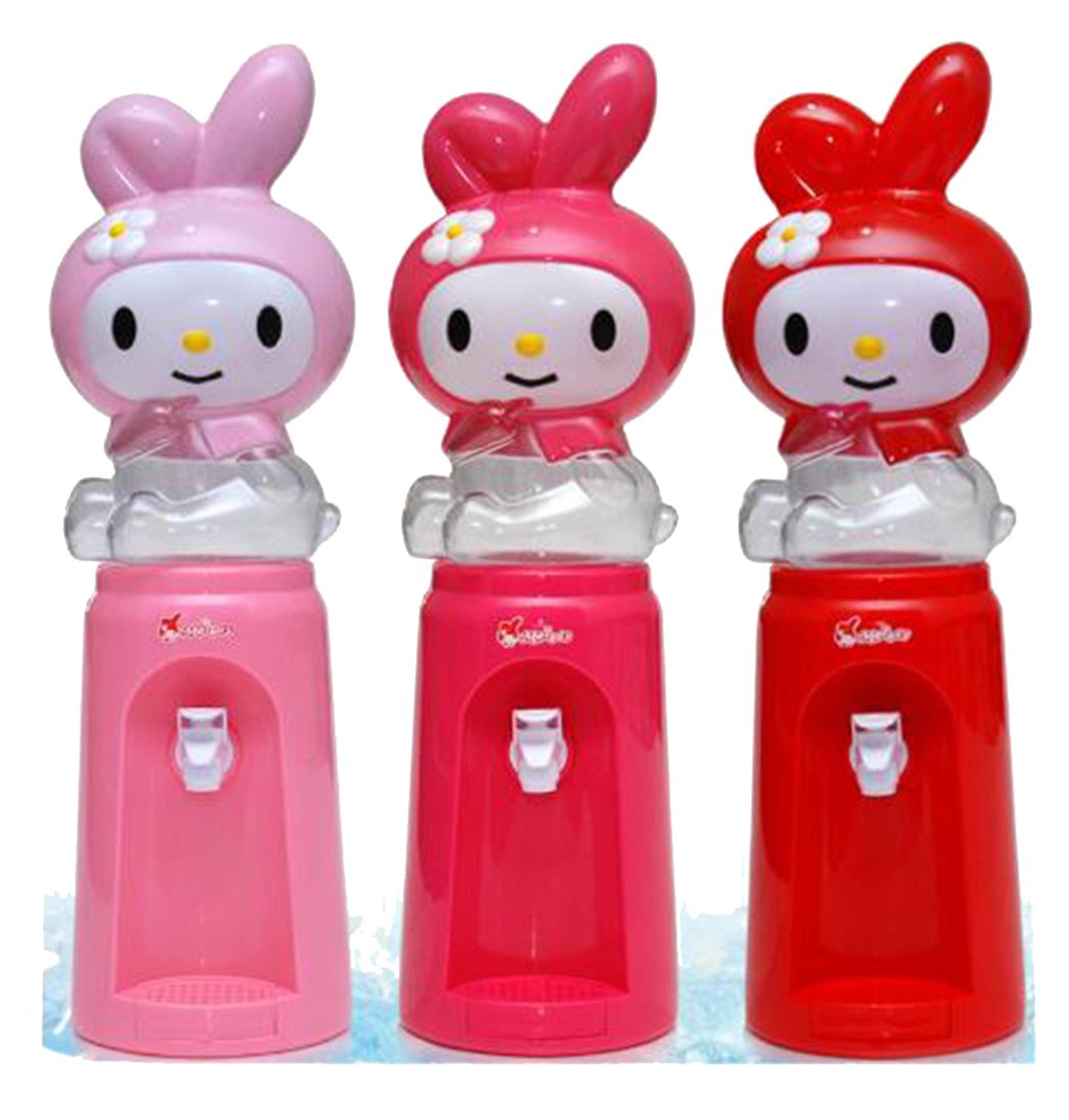 Joyloading Cartoon Rabbit Water Dispenser Office Mini Bottled Water Cooler Drinking Holder Multicolor (Pink) - - Amazon.com