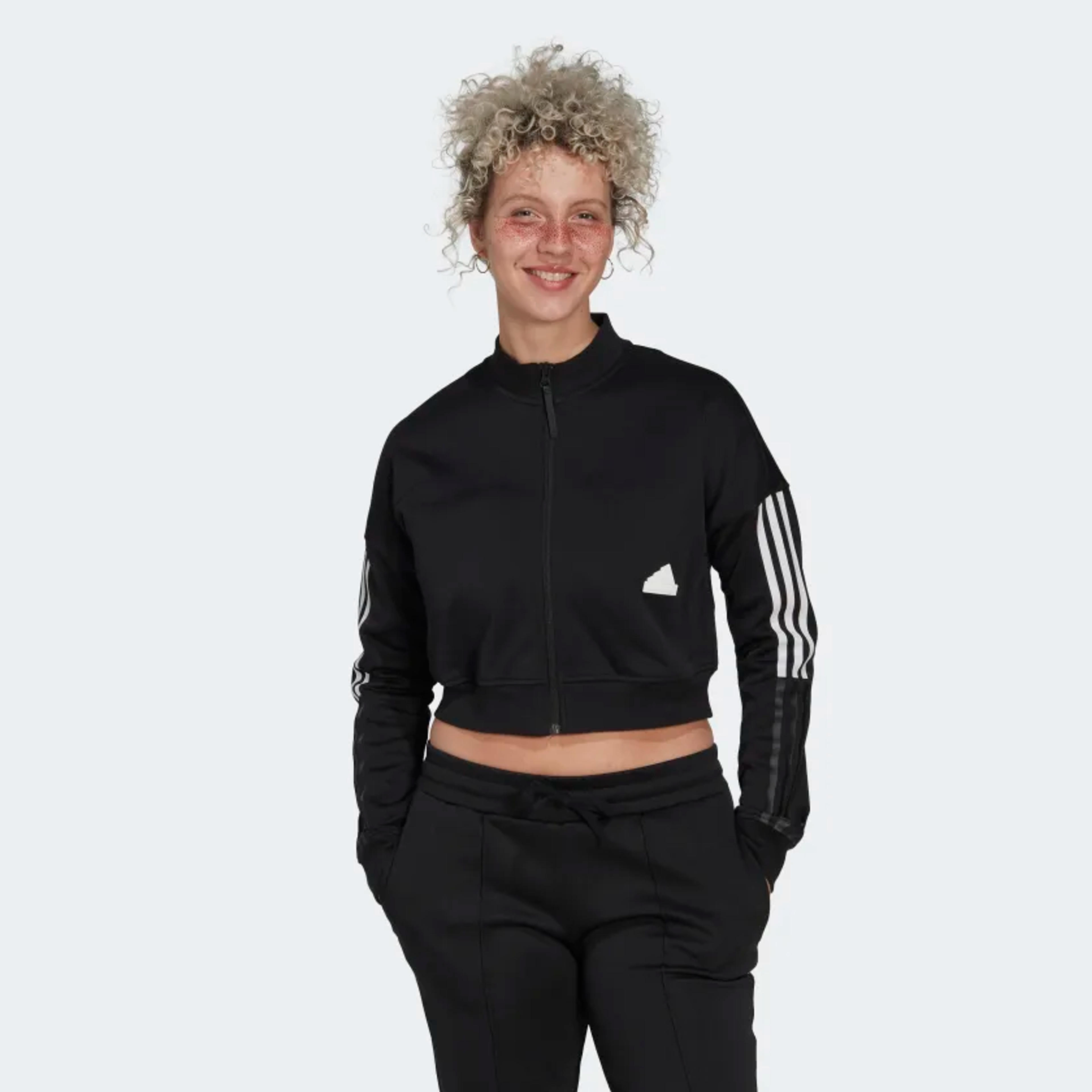 adidas Cropped Track Top - Black | Women's Training | adidas US