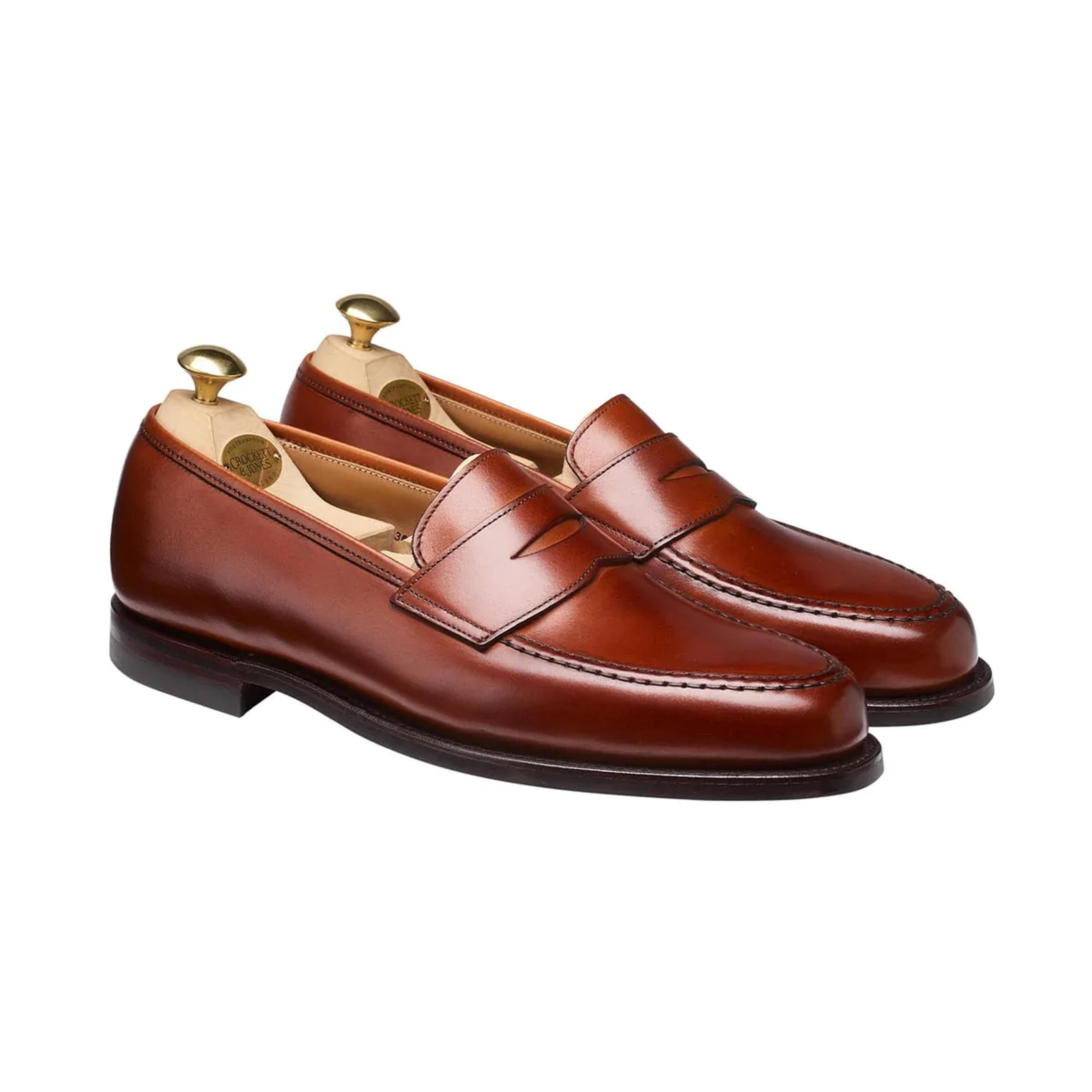 Boston Chestnut Burnished Calf – Crockett & Jones US