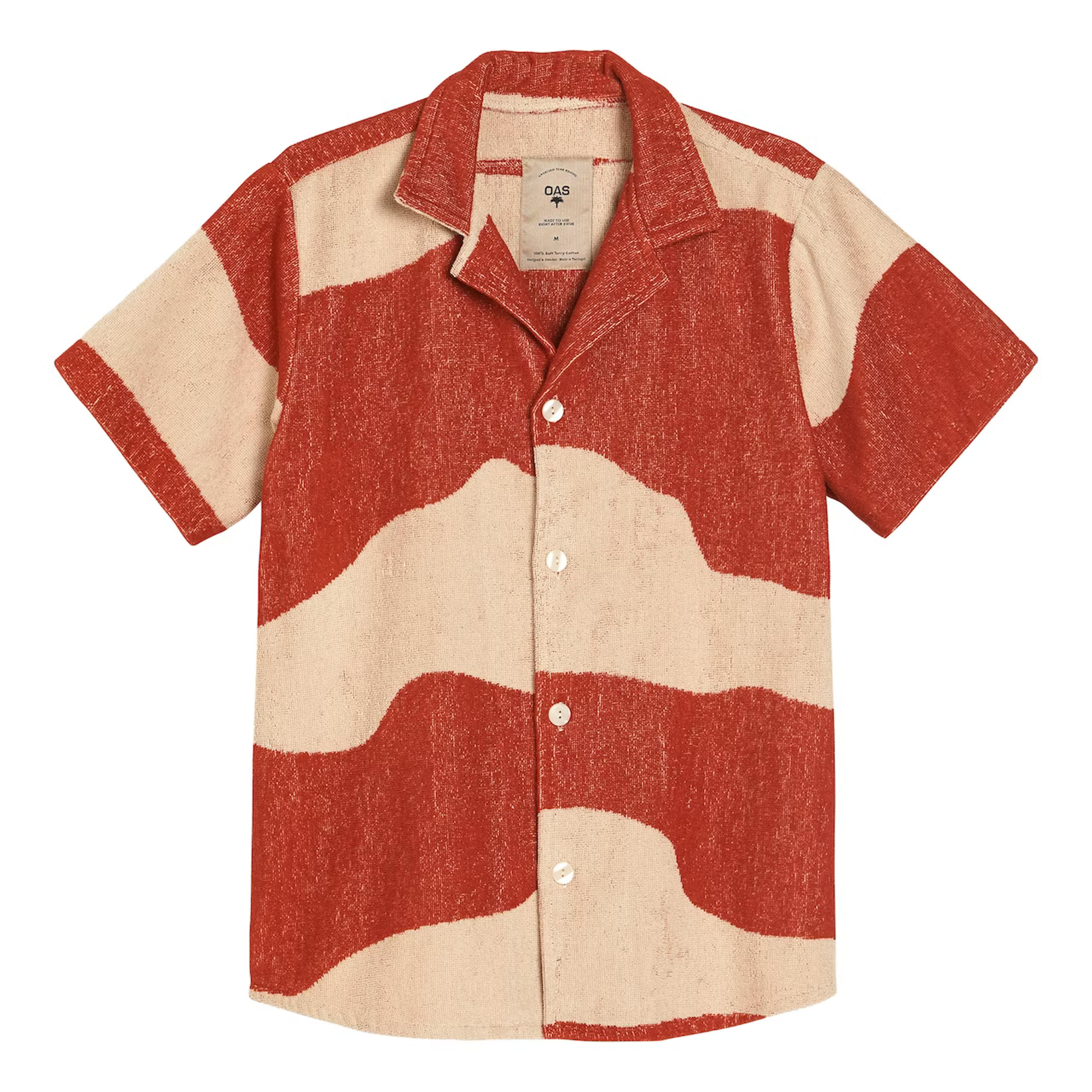 OAS Dune Short Sleeve Terry Shirt - Terracotta/Amber | Short Sleeve Shirts | Huckberry