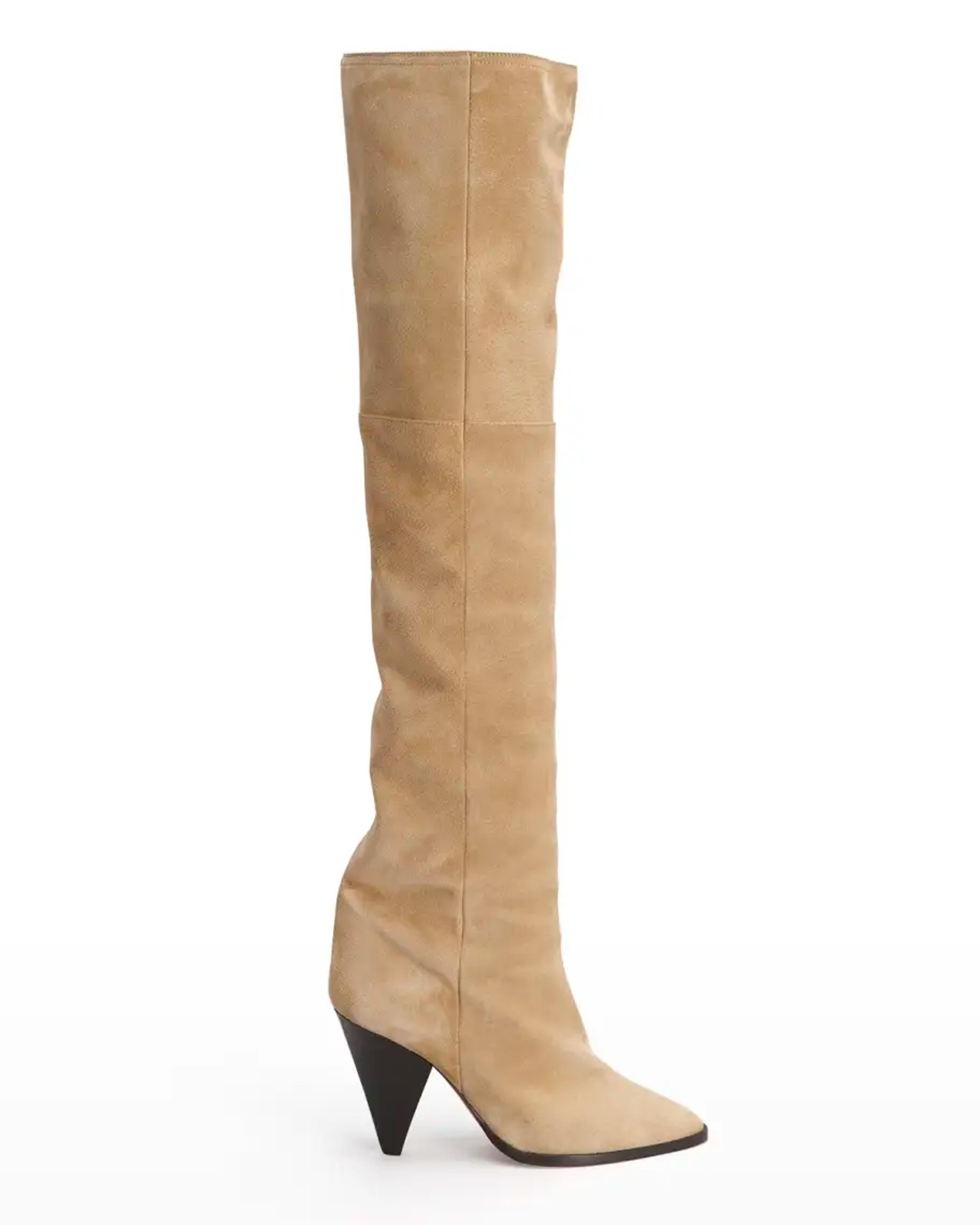 Isabel Marant Suede Slouchy Knee Boots | Neiman Marcus