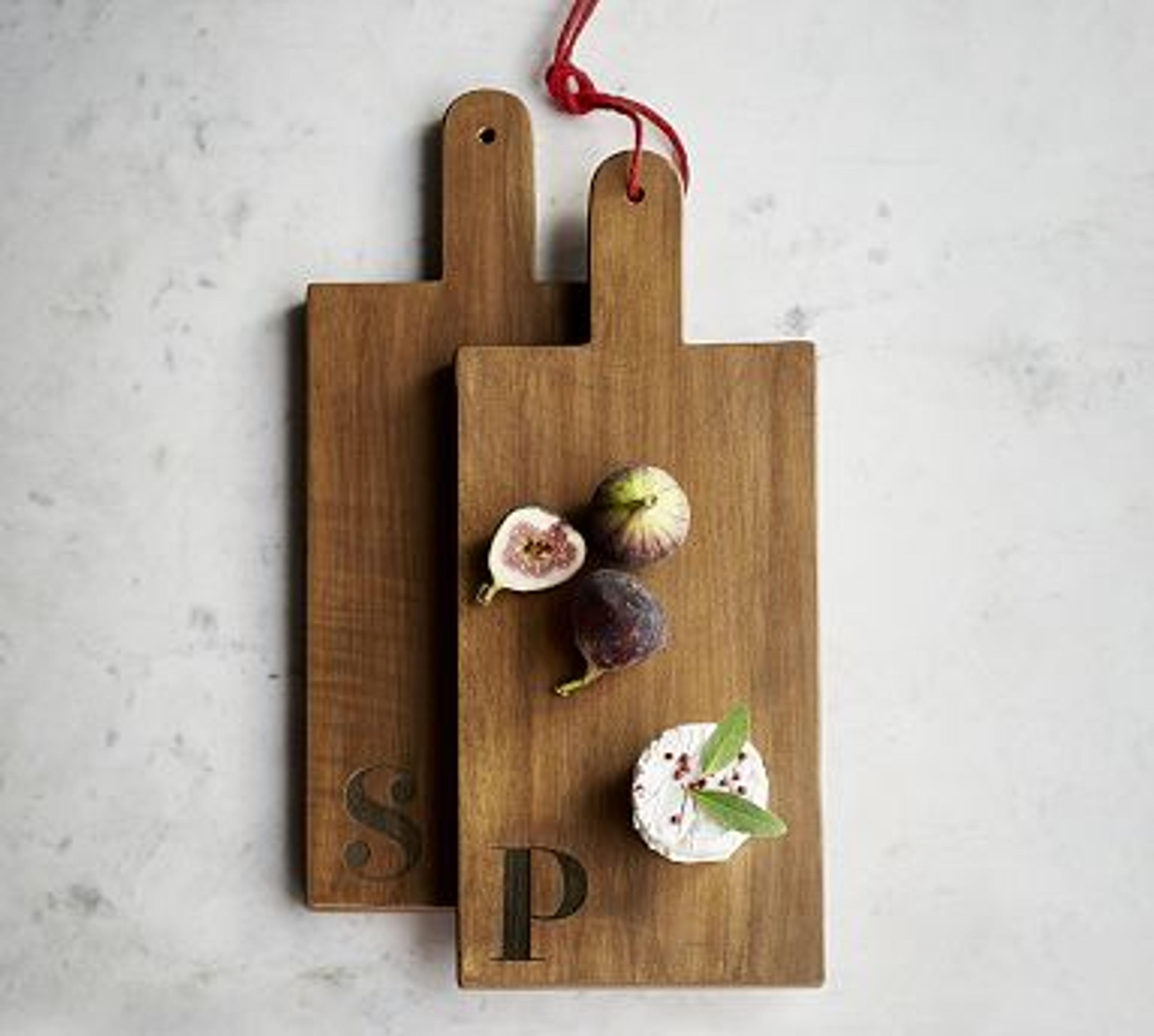 Alphabet Mango Wood Cheese & Charcuterie Board | Pottery Barn