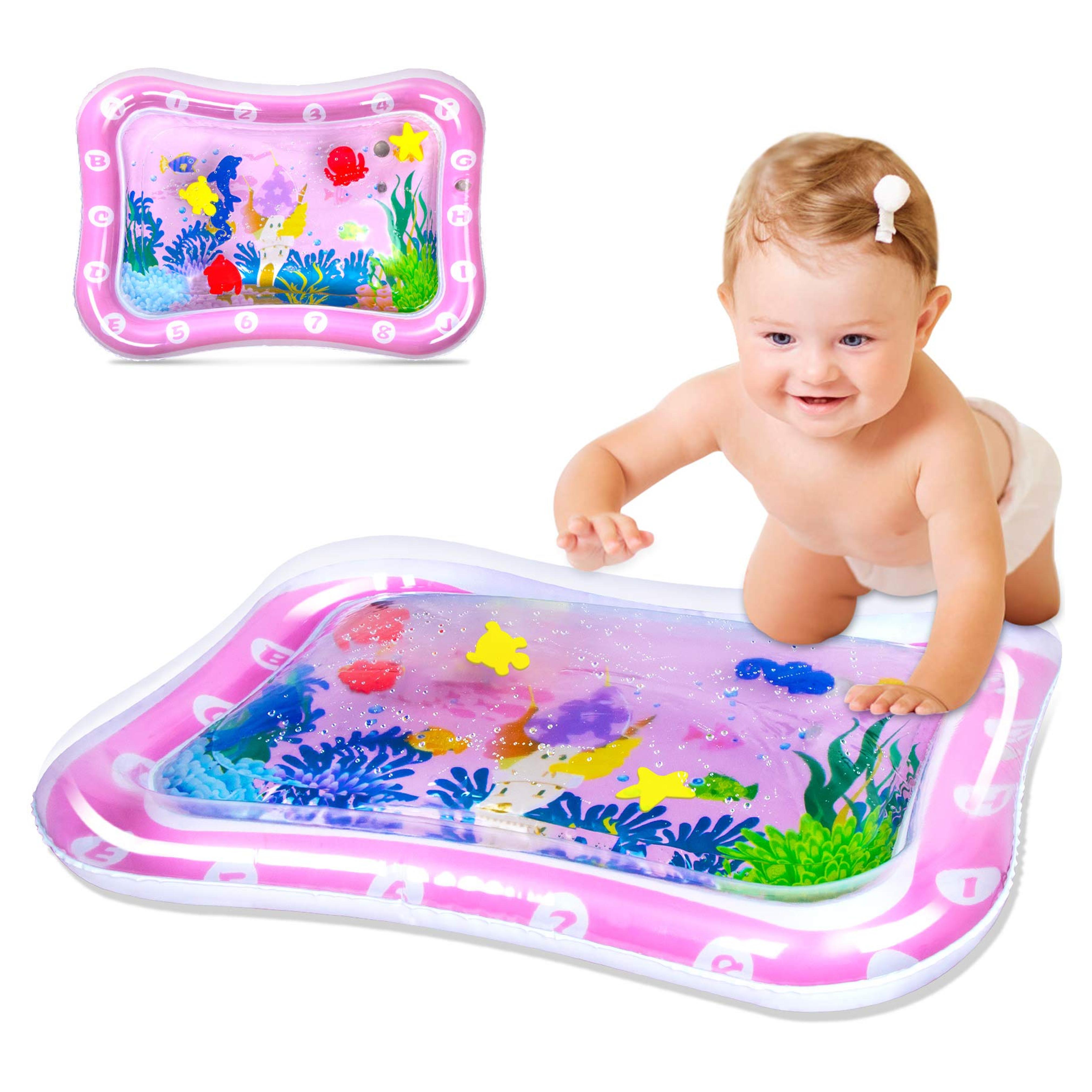 Amazon.com: SEPHIX Baby Stuff for Newborn Toys 0-3-6-12 Months Girls Gifts, Infant Toys 0-6 Months Crawling Inflatable Water Tummy Time Mat, Montessori Activity Center for Babies Development Toys 6 to 12 Months : Baby