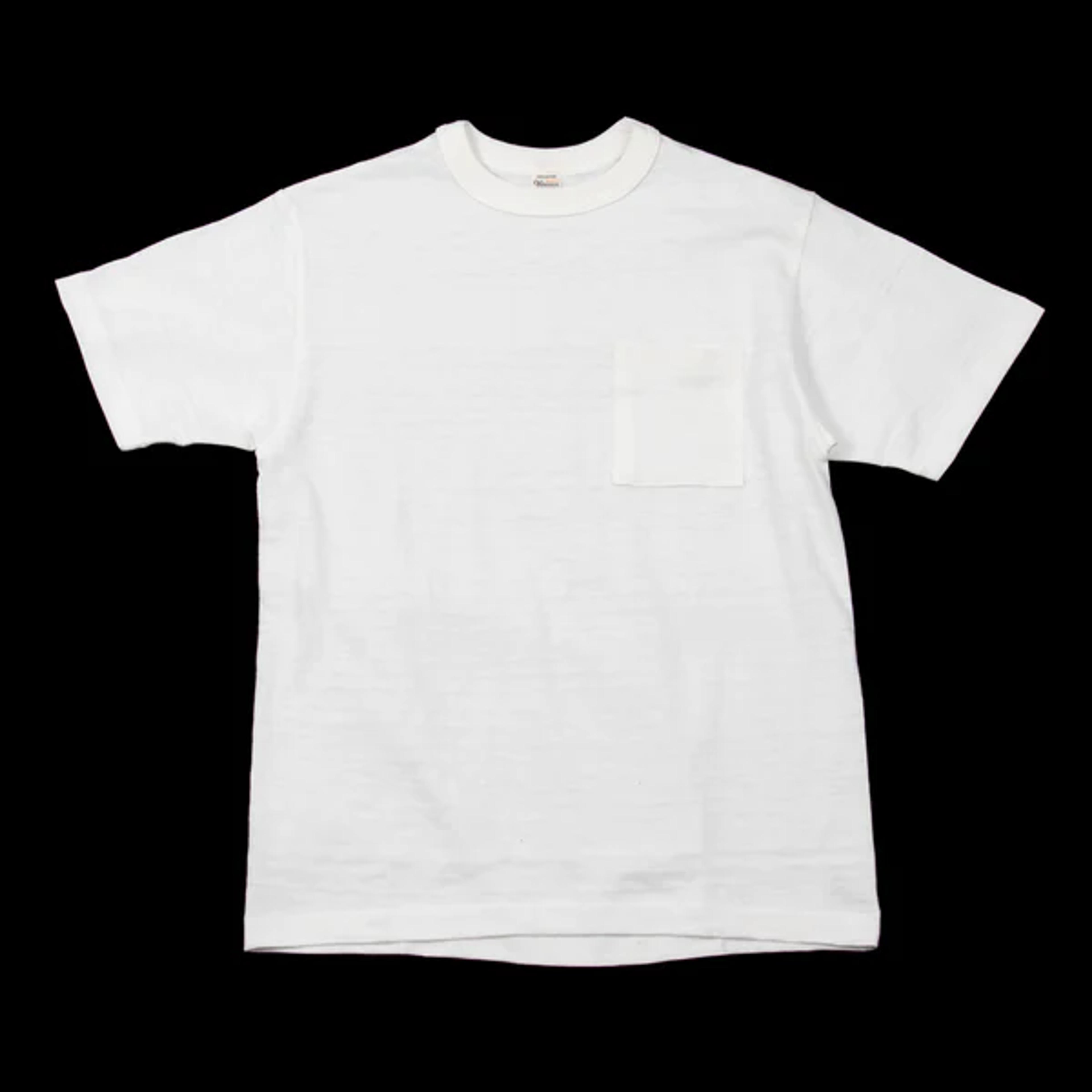 Warehouse Slub Cotton Pocket Tee - Off White - Standard & Strange