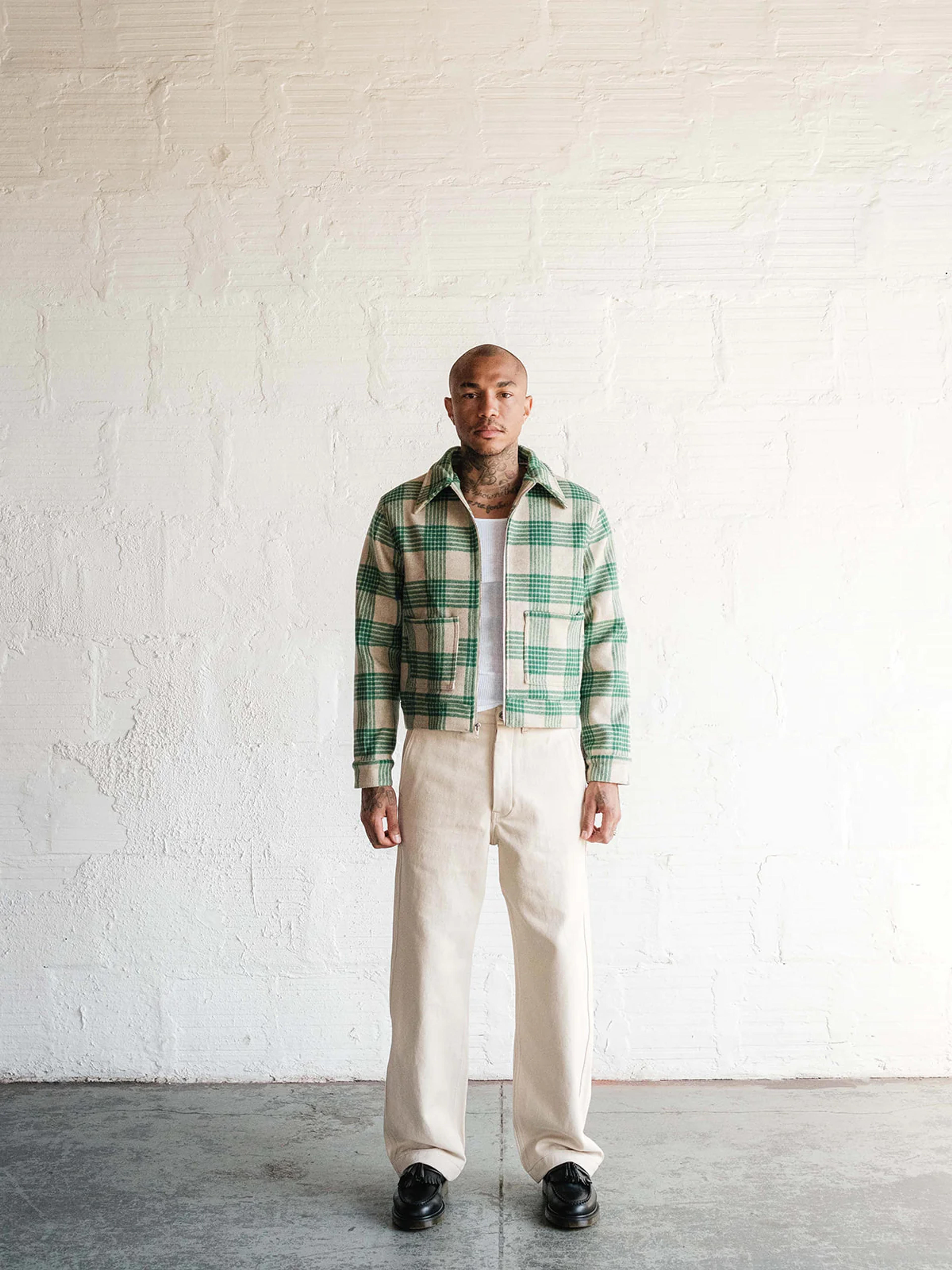 Wool Check Blouson – BARE KNUCKLES