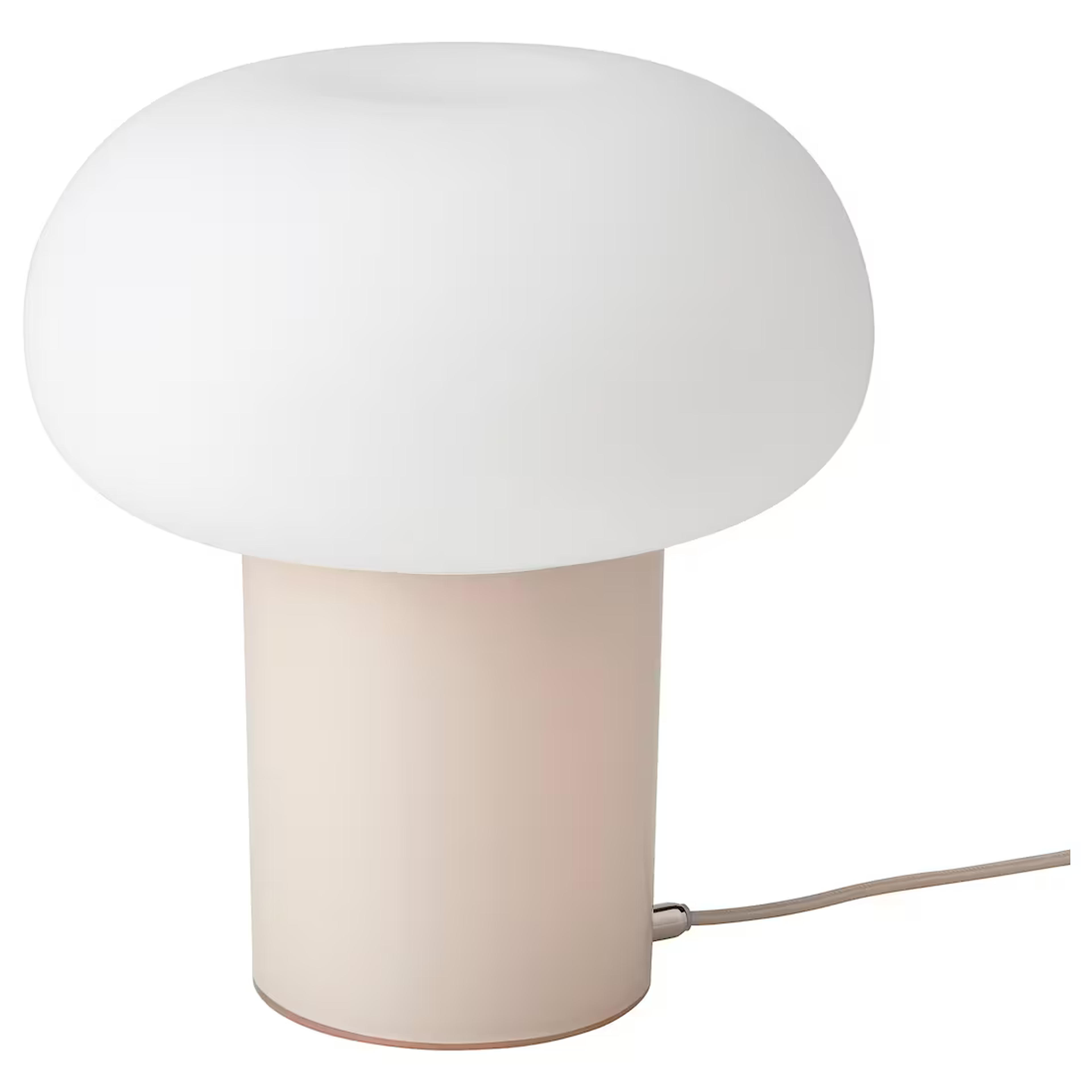 DEJSA Lampe de table, beige/opalin verre, 28 cm - IKEA