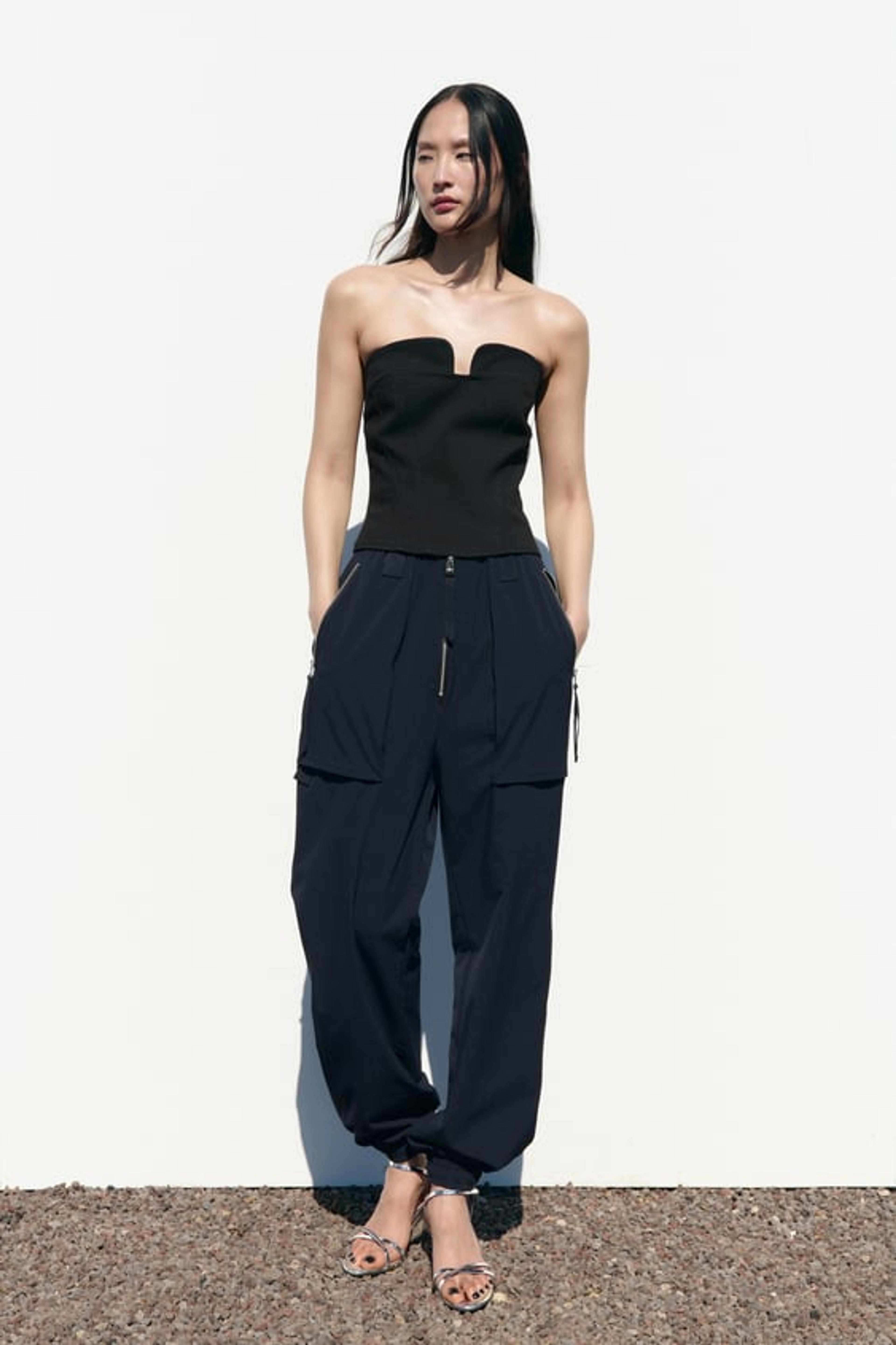 CARGO TROUSERS WITH ZIPS - Navy blue | ZARA United Kingdom