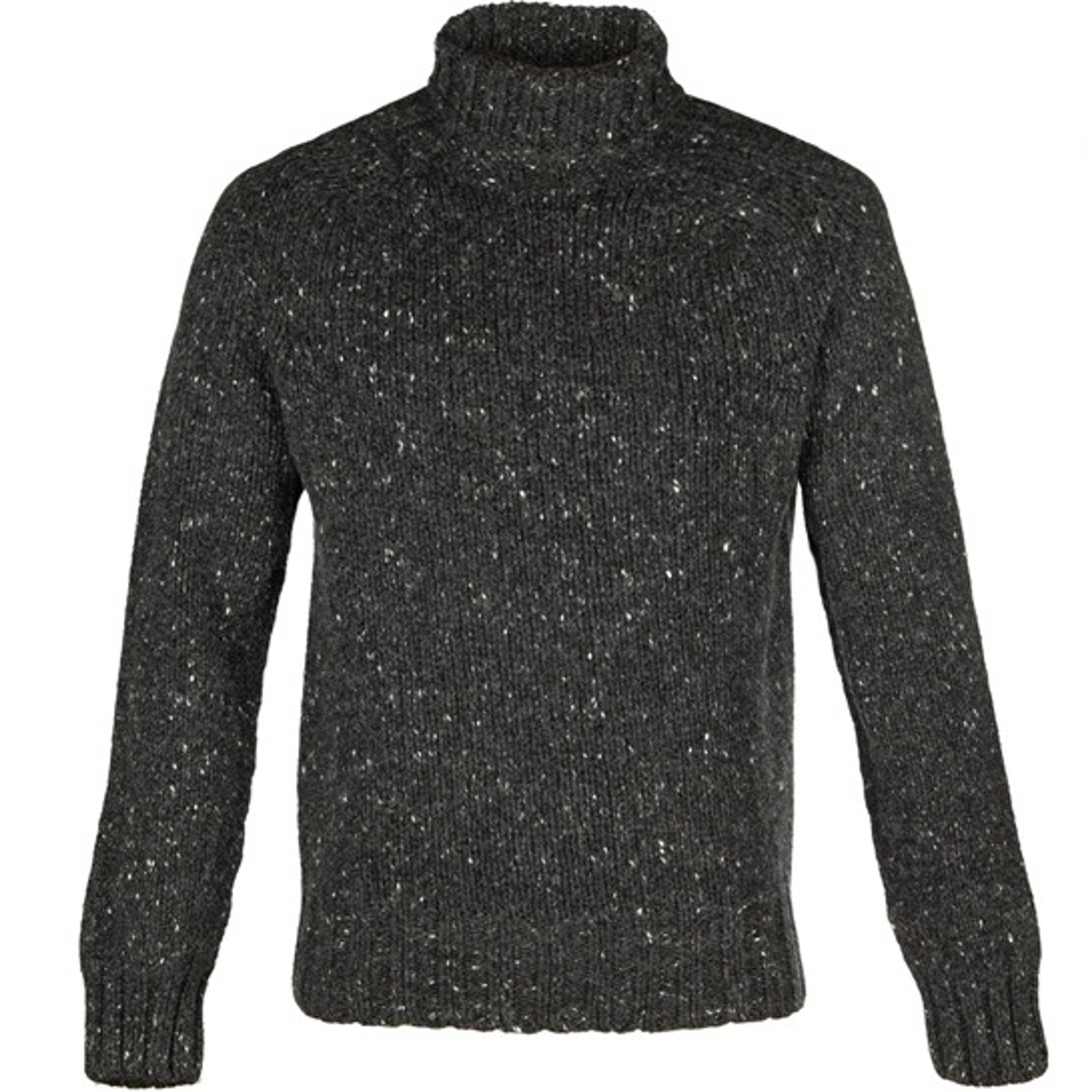 Cashmere & Merino 'Cairngorm' Ski Sweater: Anthracite